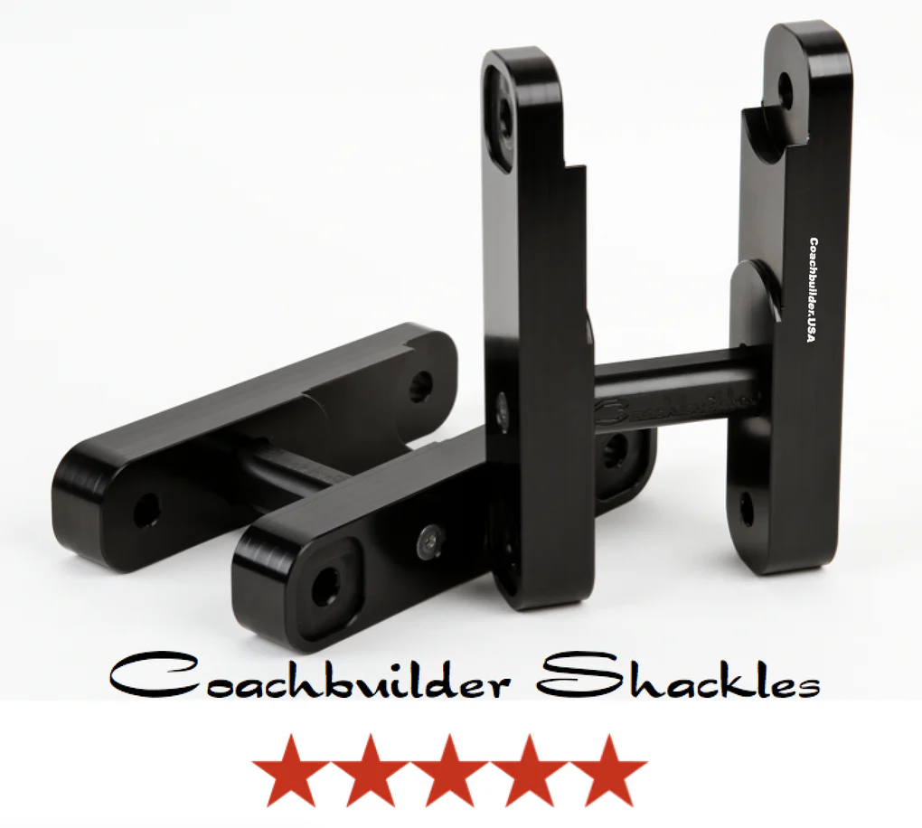 Coachbuilder +1" Shackle Kit | .625" Rear Lift | Fits Toyota Tundra 2007–2021 Including TRD Pro | Ekstrom Design
