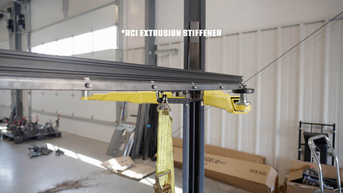 RCI roof rack extrusion stiffener for universal fit