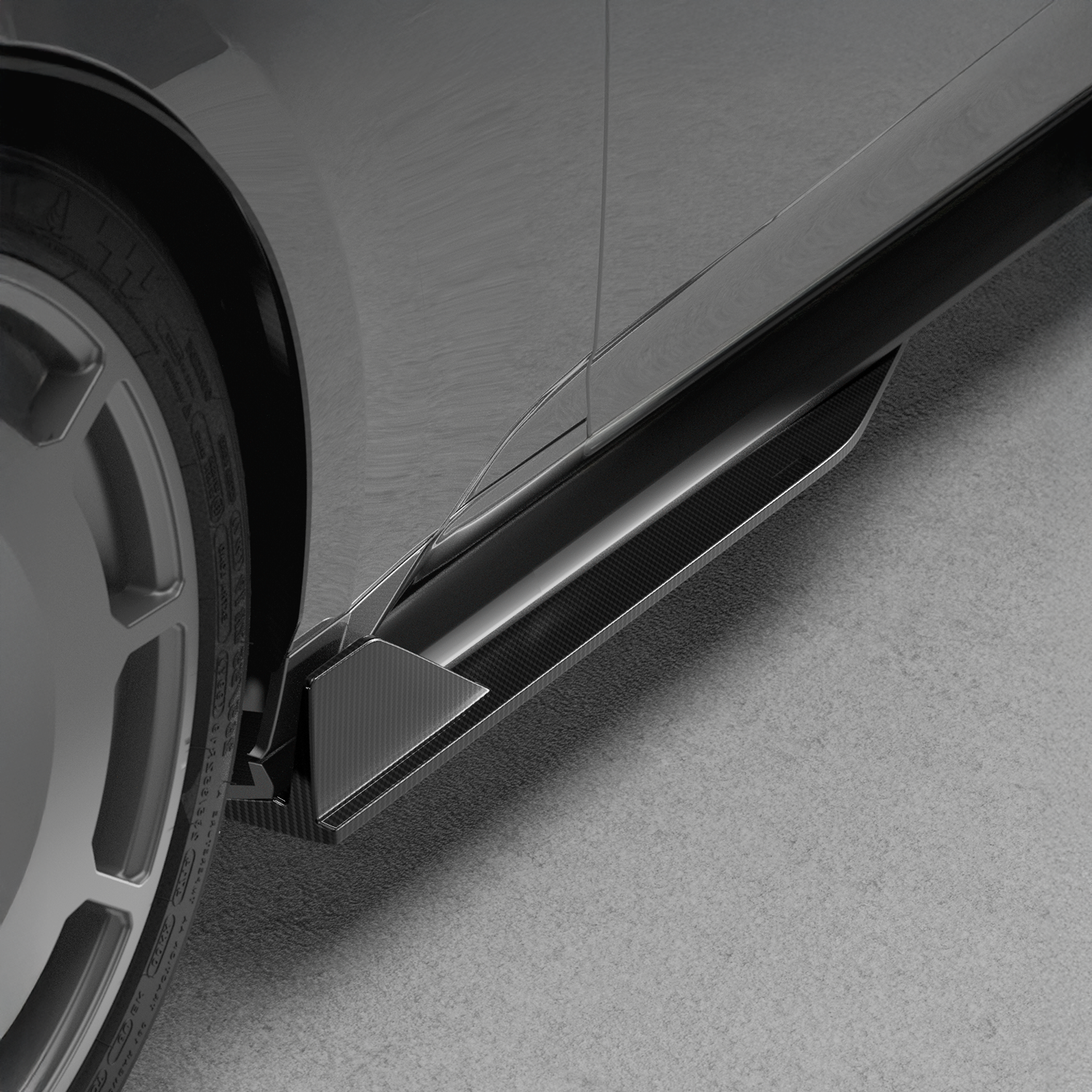 2024-Current Ford Mustang Side Skirt Extension