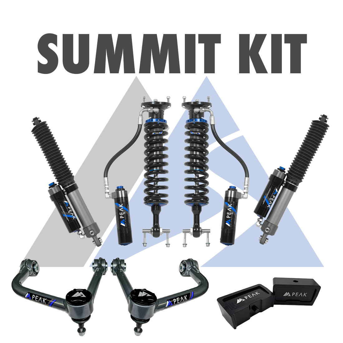 Peak Suspension 2.5" DSC Coilovers Summit Kit 19+ Silverado/Sierra 1500/ZR2/AT4X for 2019+ Chevy Silverado 1500 / GMC Sierra 1500