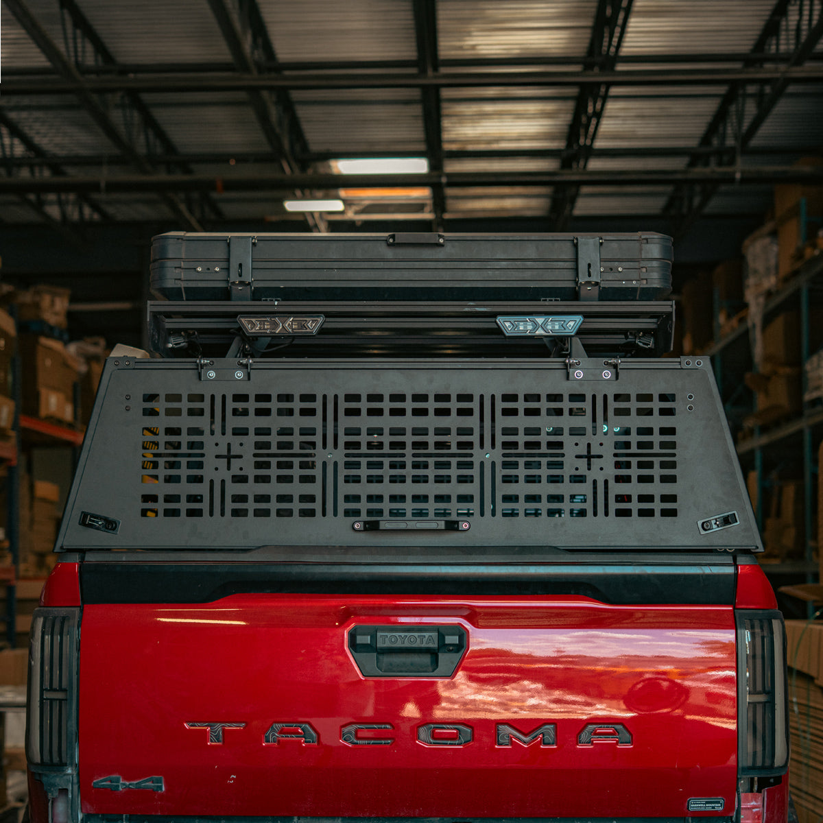 Cali Raised LED overland bed rack rear hatch for Toyota Tacoma