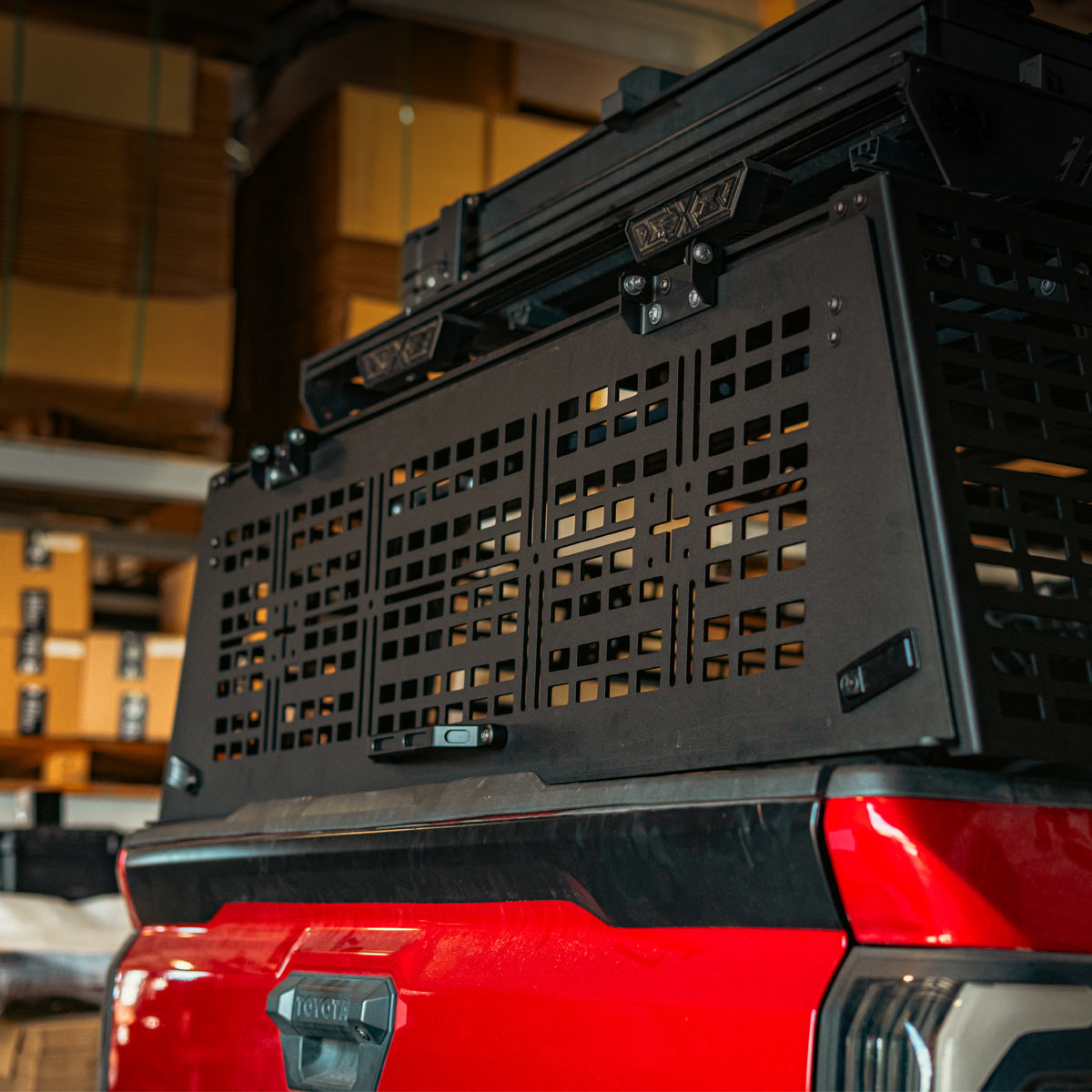 Cali Raised LED overland bed rack rear hatch for Toyota Tacoma
