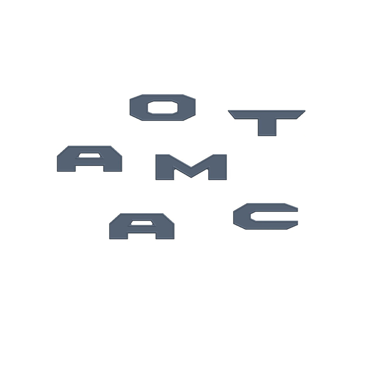 AJT Design heritage blue glovebox letters for 2024+ Toyota Tacoma