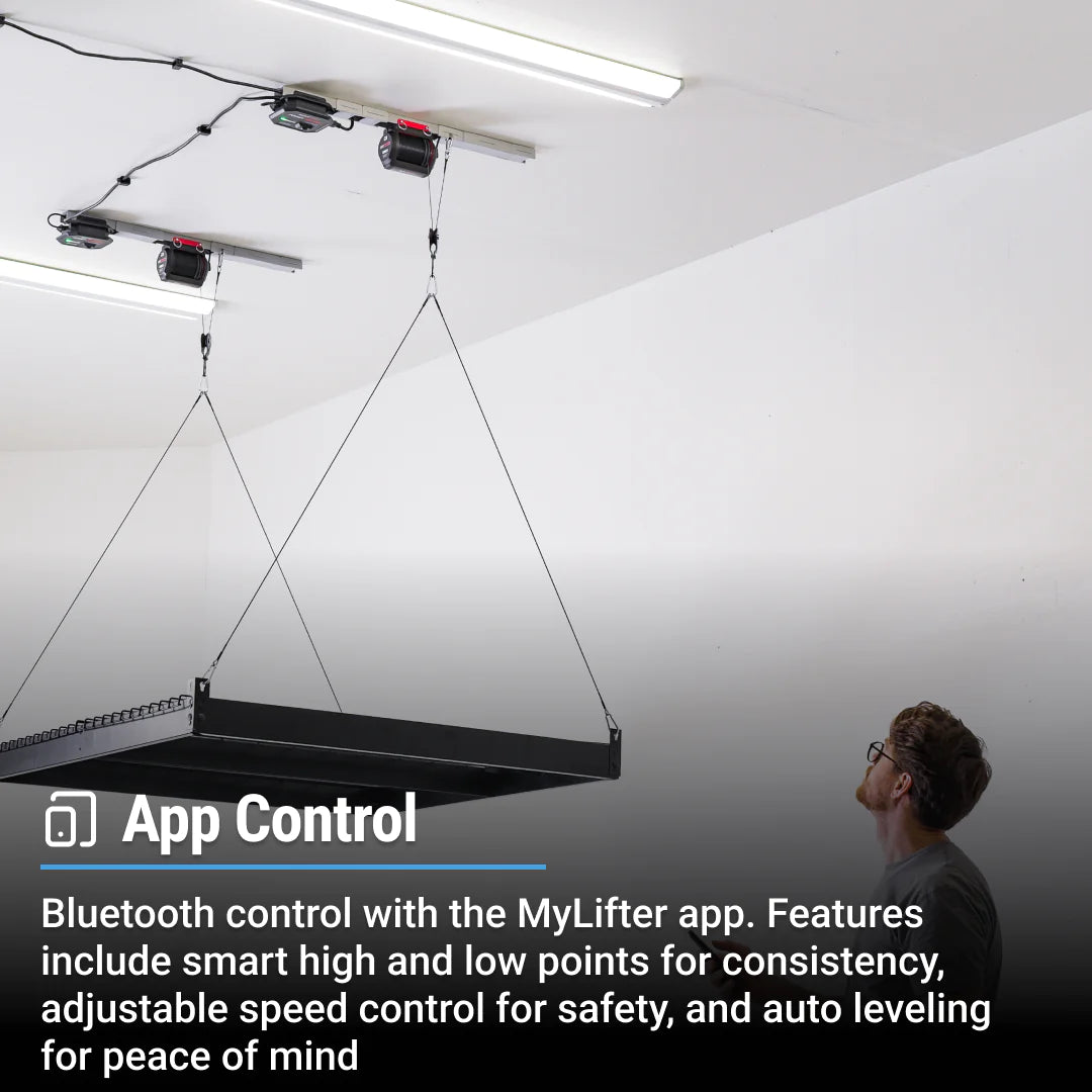 Elevador de plataforma para almacenamiento SmarterHome de 4' x 4' - 200 lb