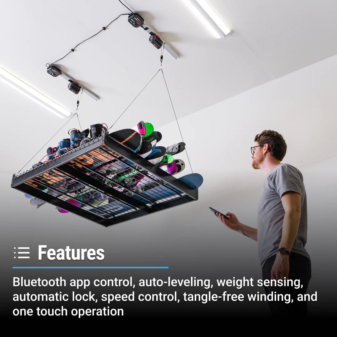 Elevador de plataforma para almacenamiento SmarterHome de 4' x 4' - 200 lb