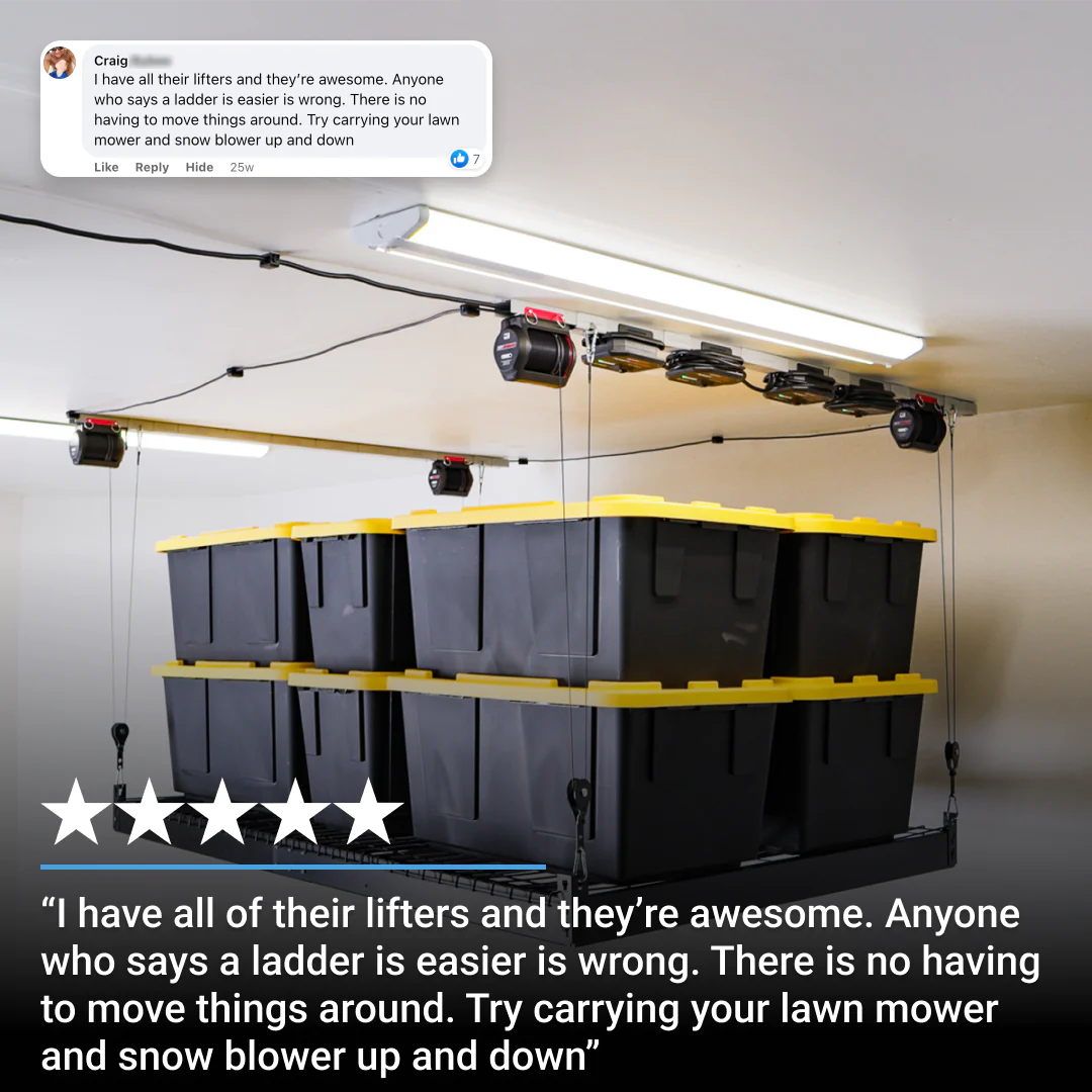 Elevador de plataforma para almacenamiento SmarterHome de 4' x 6' - 400 lb