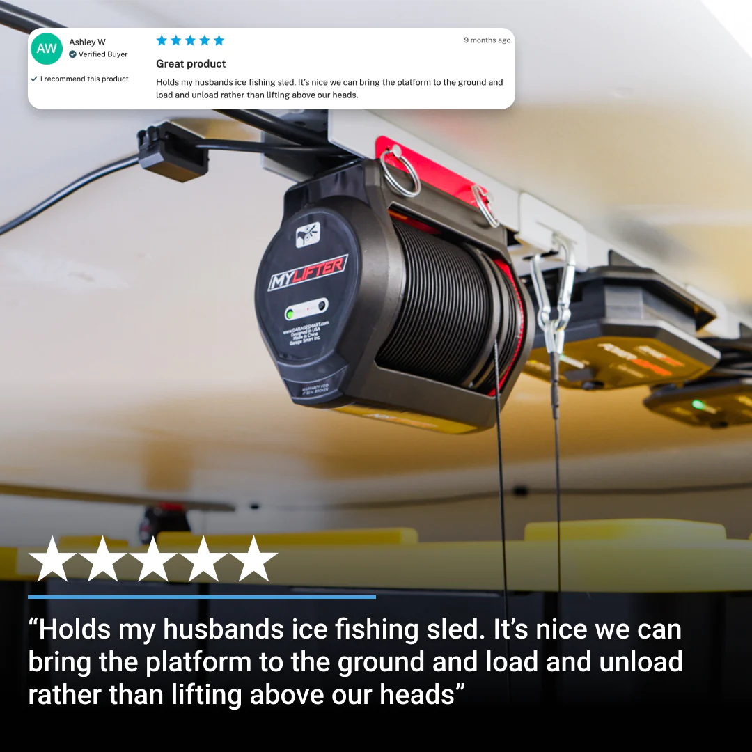 Elevador de plataforma para almacenamiento SmarterHome de 4' x 8' - 400 lb