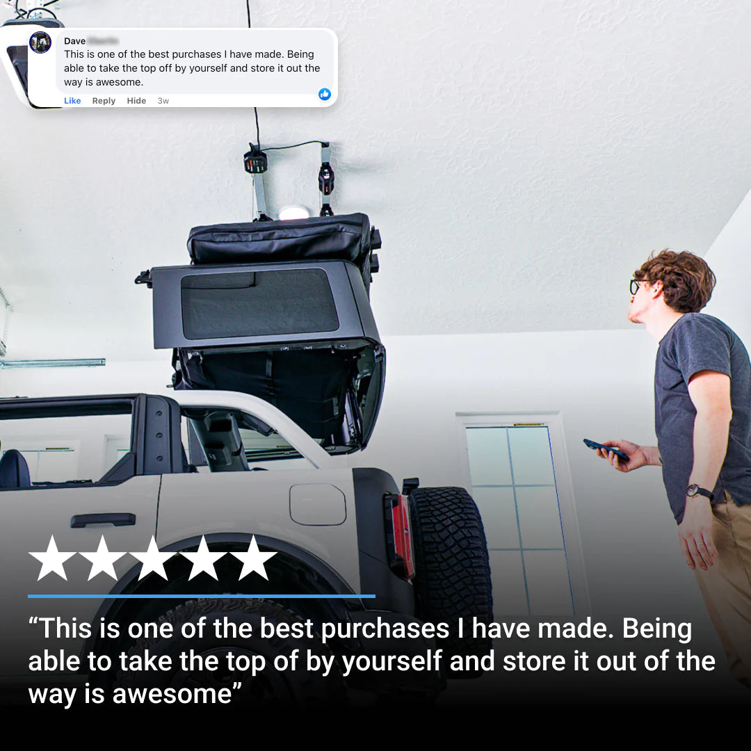 Elevador de techo rígido para Ford Bronco de SmarterHome