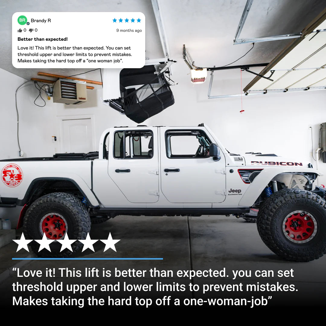 Elevador de techo rígido para Jeep Gladiator de SmarterHome