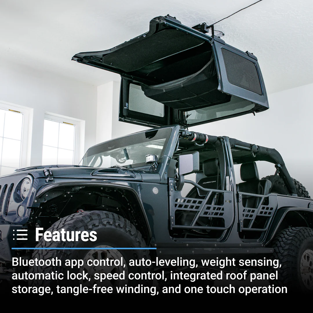 Elevador de techo rígido para Jeep Wrangler de SmarterHome