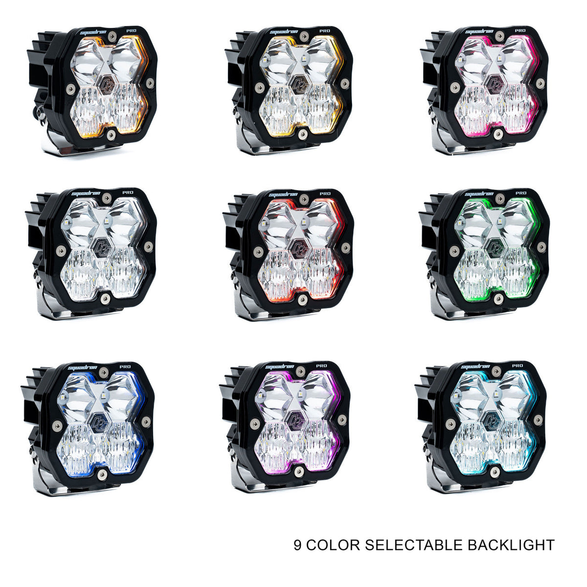 Baja Designs Squadron 2.0 Pro Black LED Auxiliary Light Pod