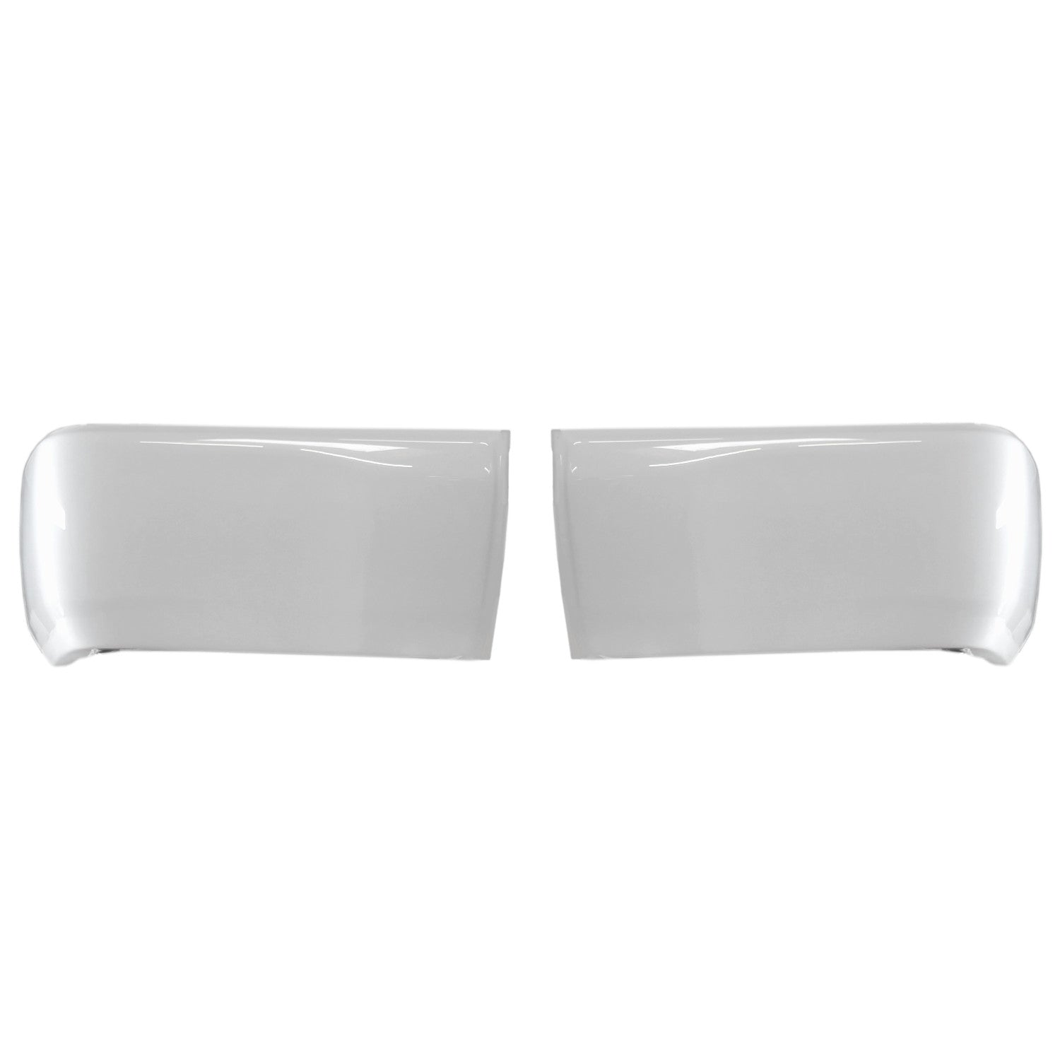 Super White II (Color Code: 040) BumperShellz Rear Bumper Overlays for 2014-2021 Toyota Tundra, Without Sensor Holes