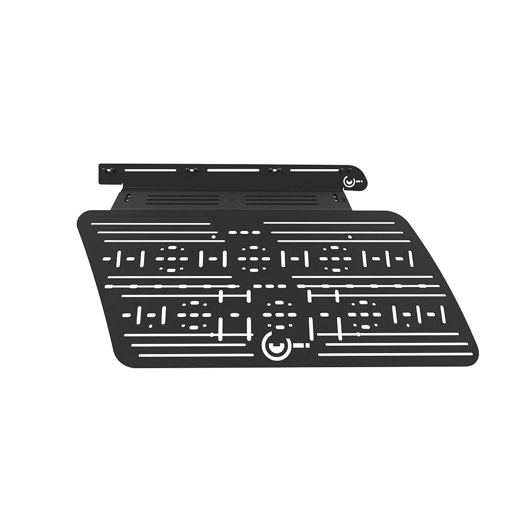 Modular metal cargo storage panel for Toyota 4Runner, overlanding vehicle accessory.