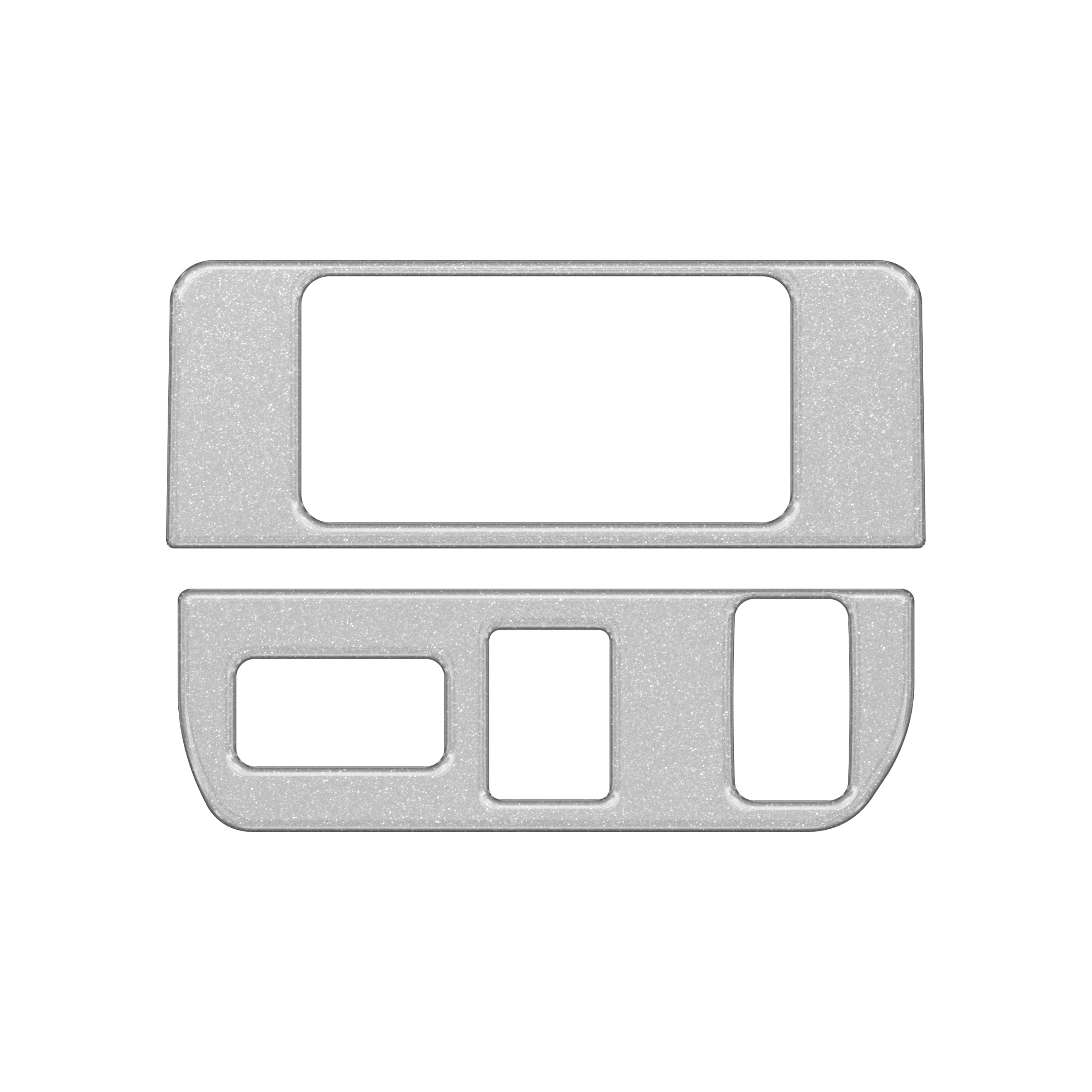 Dim Light Control with 3-Switches Accent Trim Fits 2016-2022 Toyota Tacoma 3-Switches (V1) *OE Color - Silver Sky Metallic