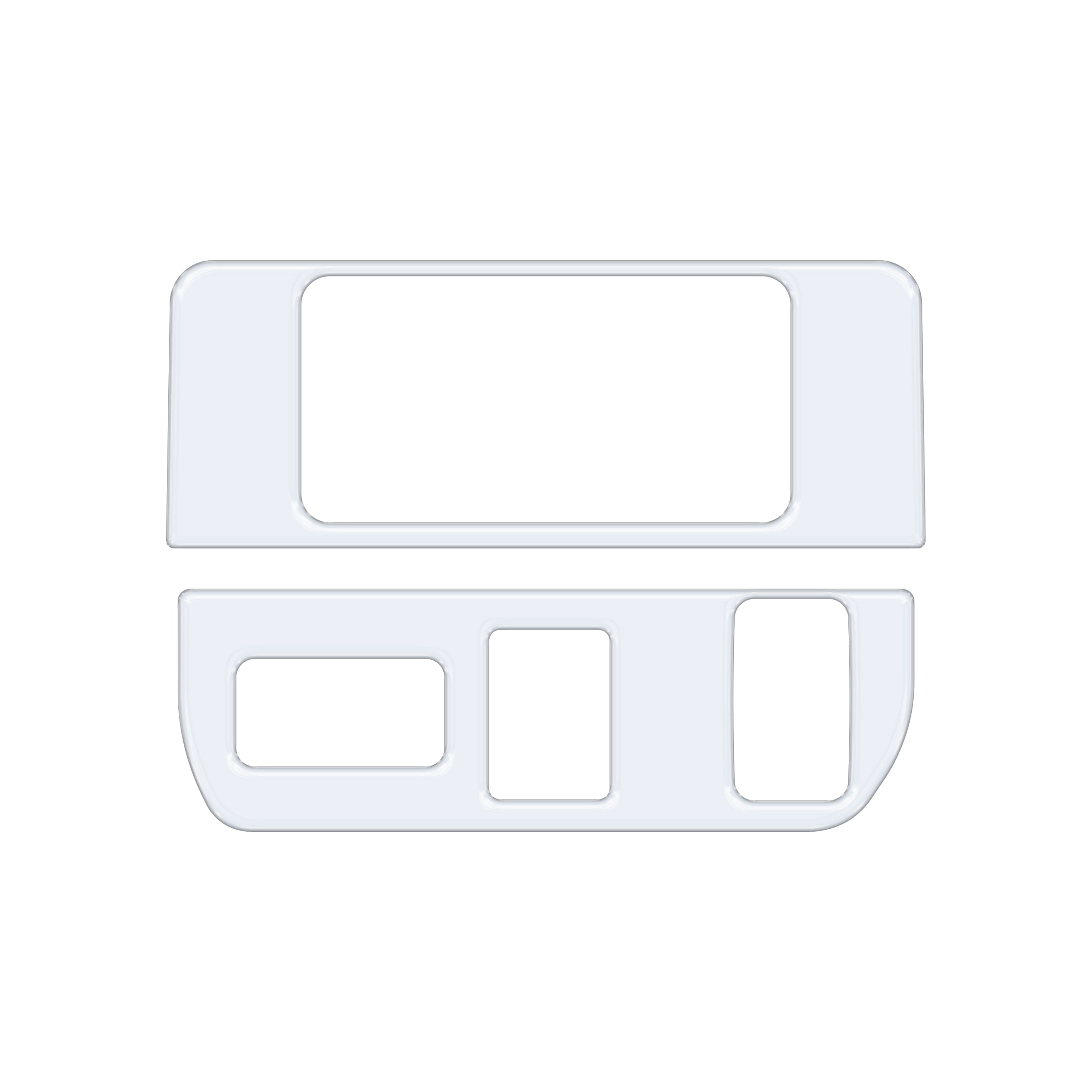 Dim Light Control with 3-Switches Accent Trim Fits 2016-2022 Toyota Tacoma 3-Switches (V1) Gloss White