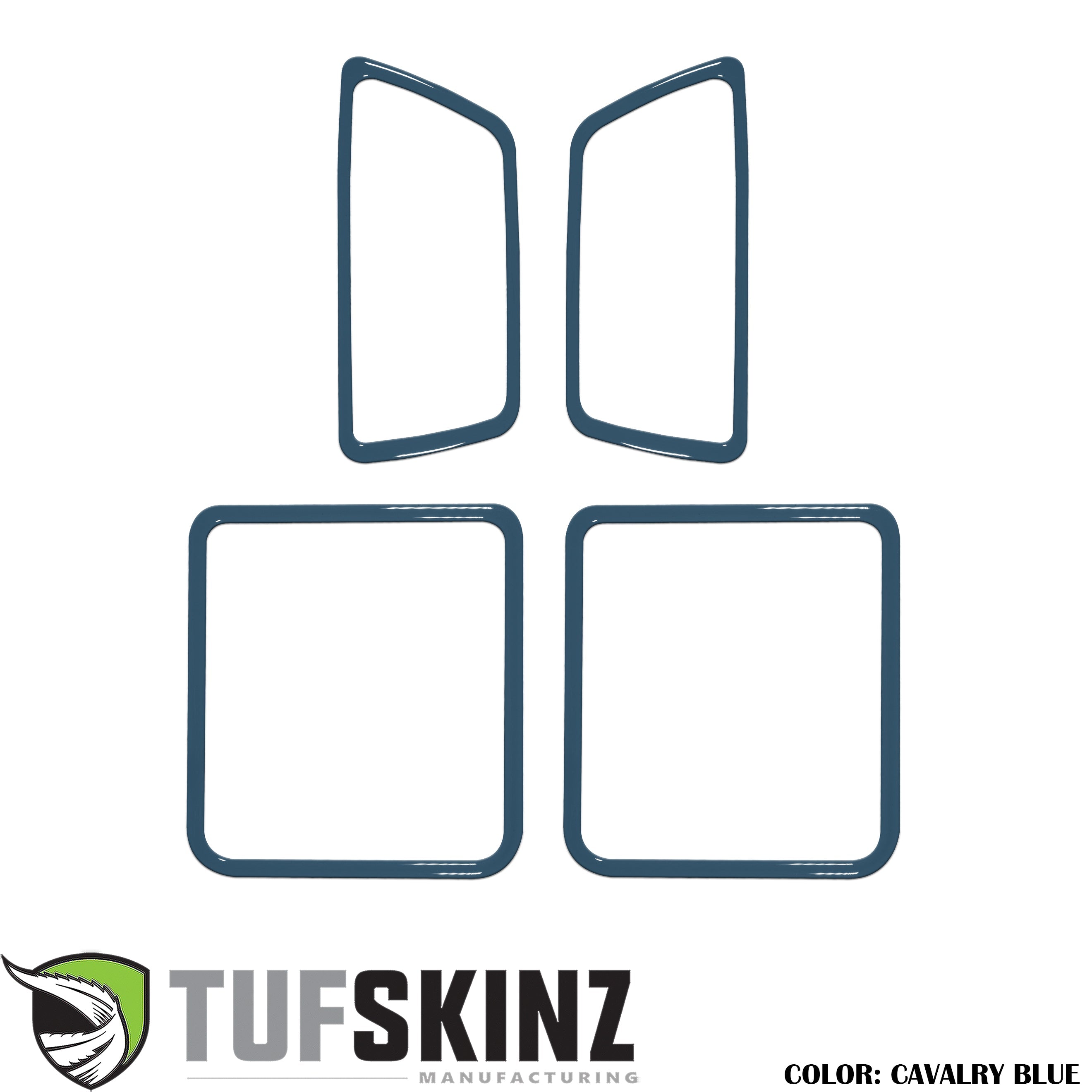 Access Cab Door Handle Surround Accent Trim Fits 2016-2021 Toyota Tacoma Access Cab *OE Color - Cavalry Blue