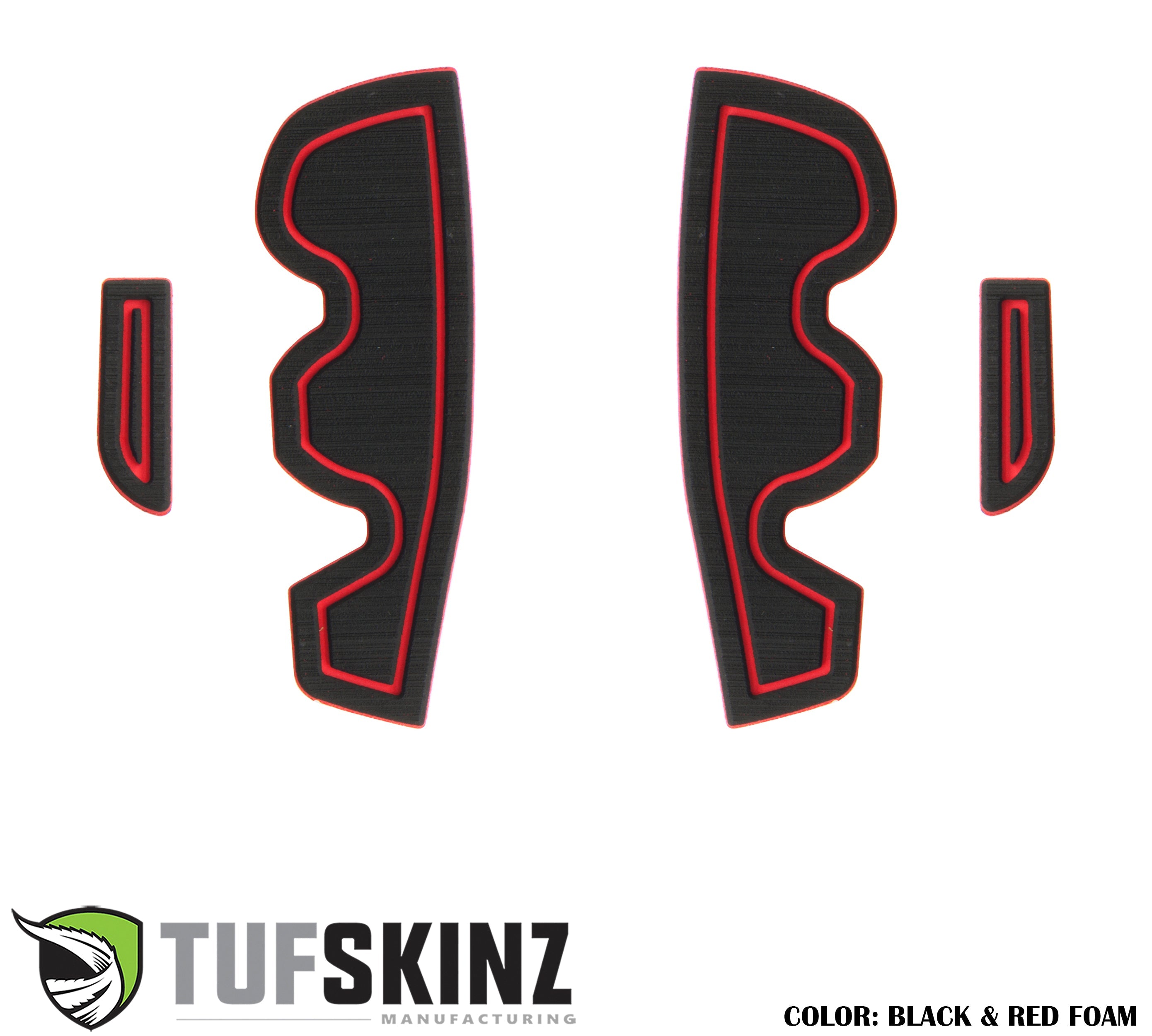 Side Door Pocket(Front Doors Only) Cup Holder inserts Fits 2016-2021 Toyota Tacoma Front Doors Only Black/Red
