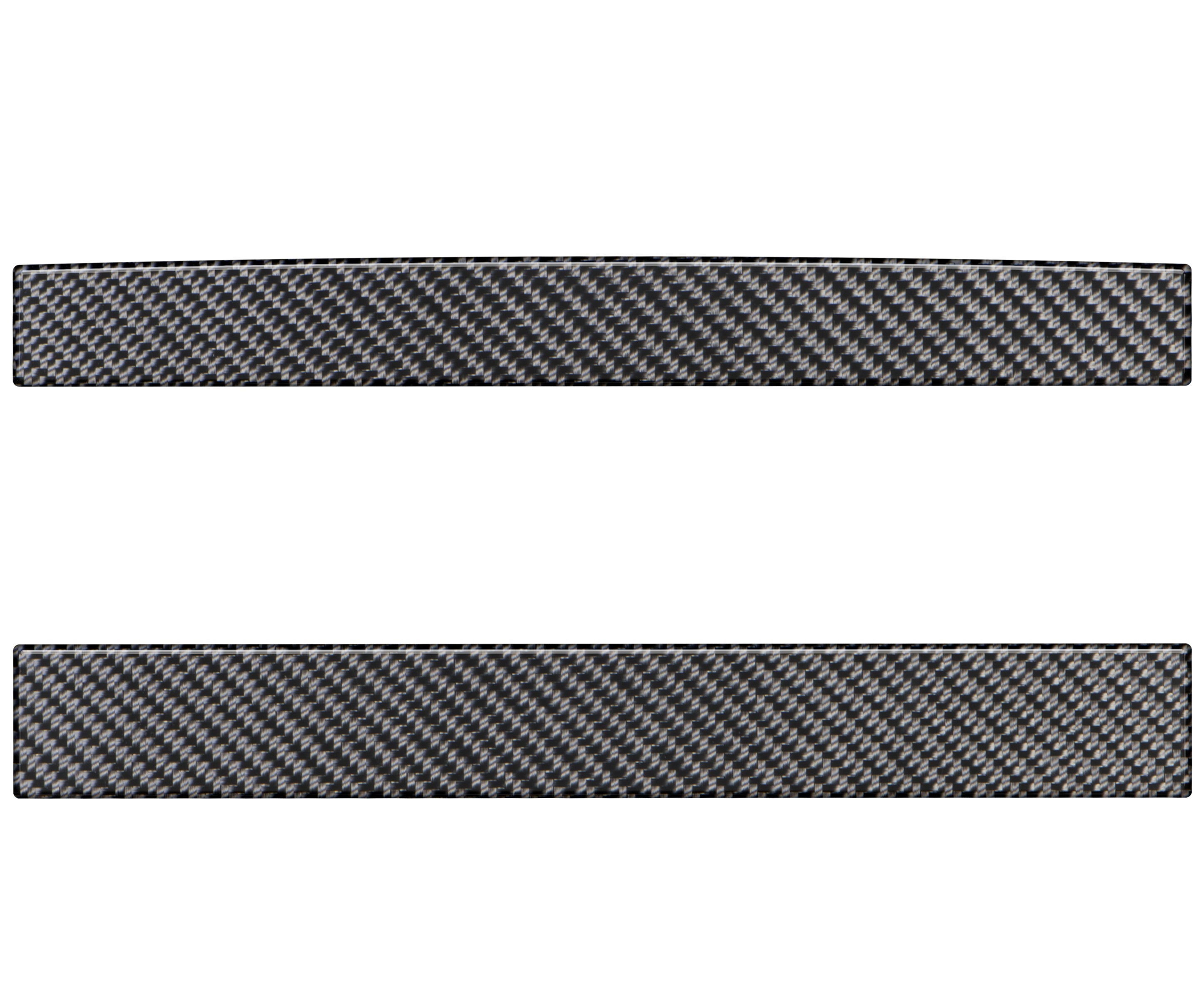 Carbon fiber door sill protectors for overlanding vehicle accessories, set of two