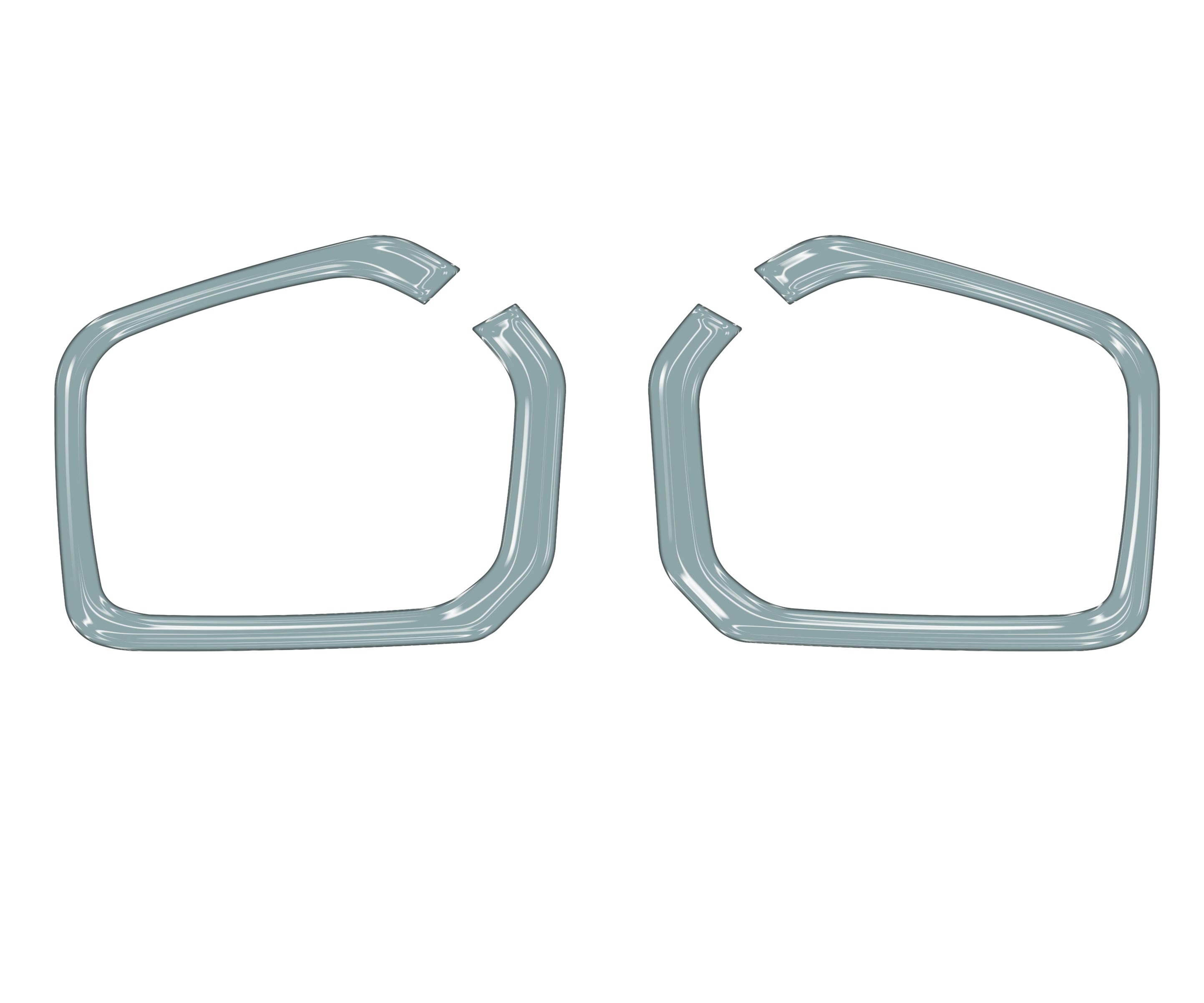 Foglight Accent Trim Fits 2016-2022 Toyota Tacoma SR, SR5, Limited *OE Color - Lunar Rock