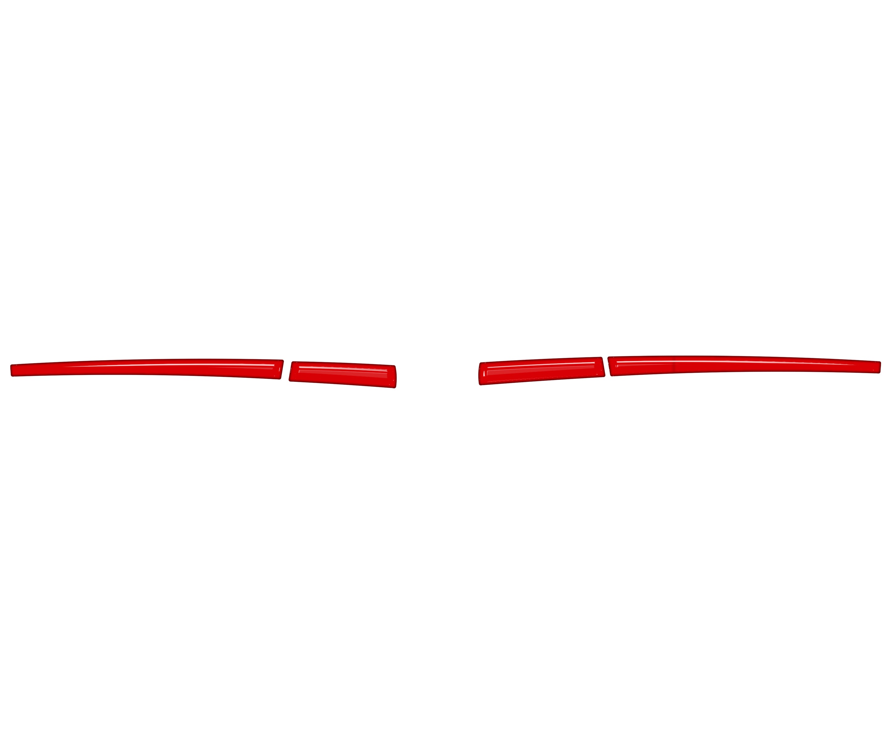 Mirror w/o Blinker Accent Trim Fits 2016-2023 Toyota Tacoma Without Blinkers *OE Color - Gloss TRD Red