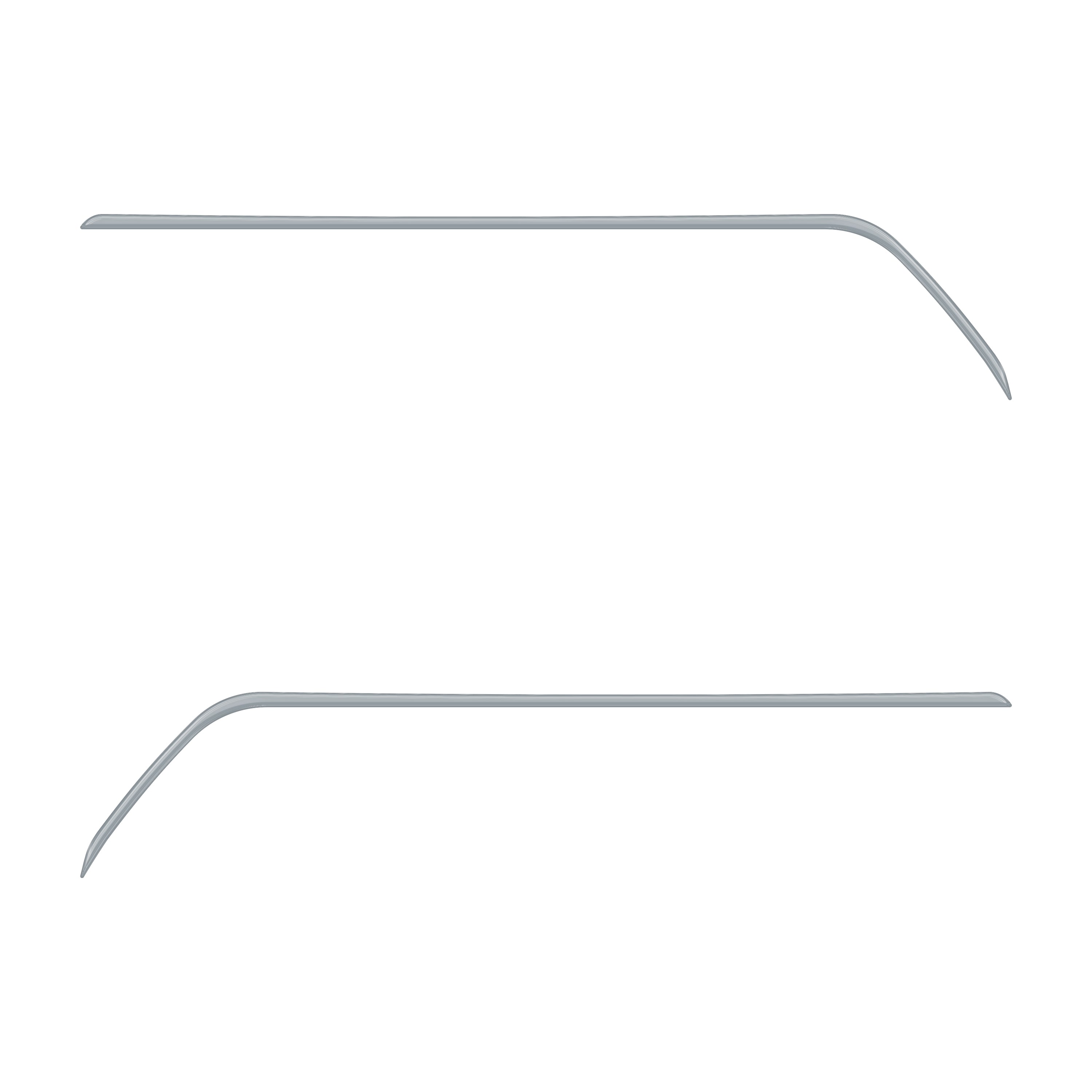 Rear Door Switch Side Panel Inserts Fits 2016-2023 Toyota Tacoma *OE Color - Cement Gray