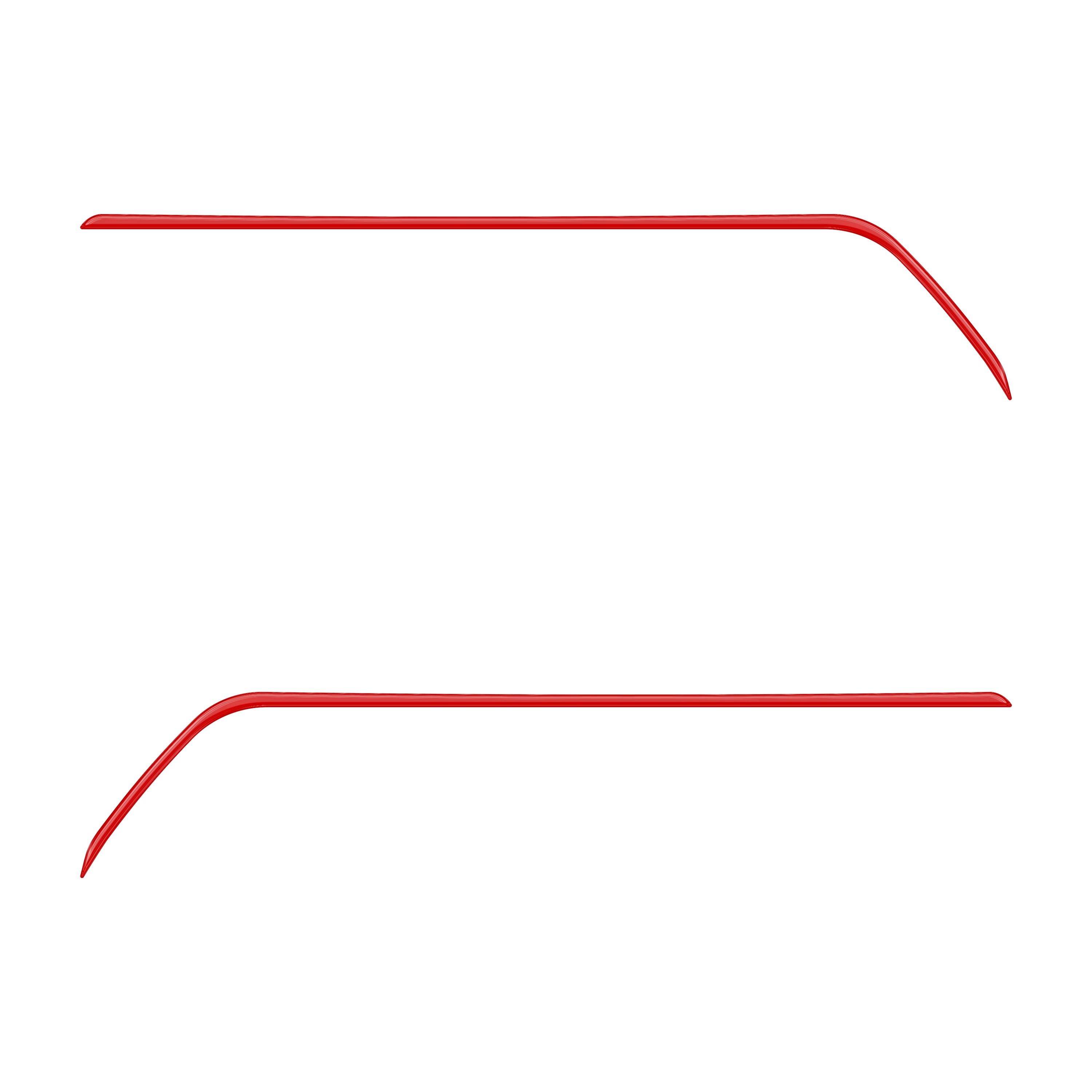 Rear Door Switch Side Panel Inserts Fits 2016-2023 Toyota Tacoma *OE Color - Gloss TRD Red