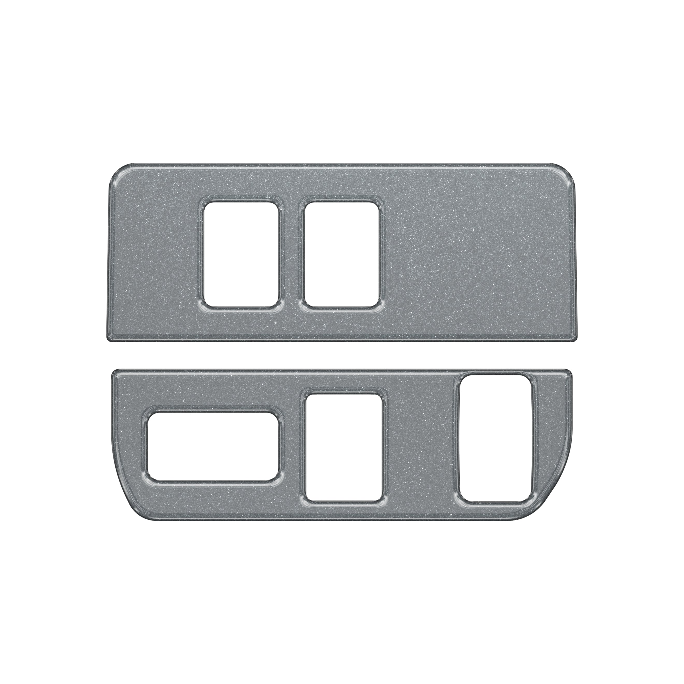 Dim Light Control Accent Trim Fits 2016-2022 Toyota Tacoma 3-Switches (V2) *OE Color - Magnetic Gray Metallic