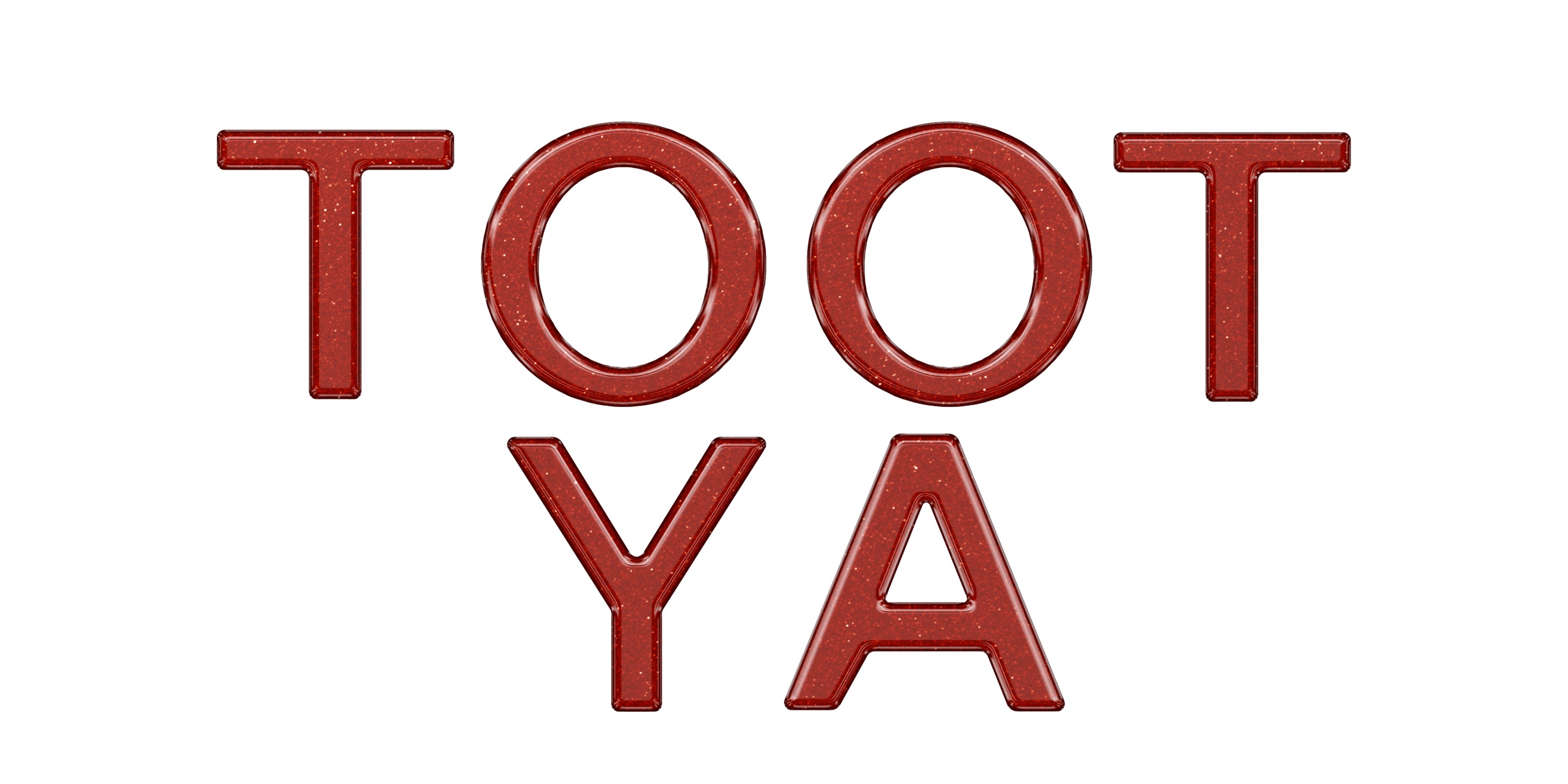 Tailgate Handle Letter Overlays Fits 2016-2023 Toyota Tacoma Ruby Red (Similar to Barcelona Red)