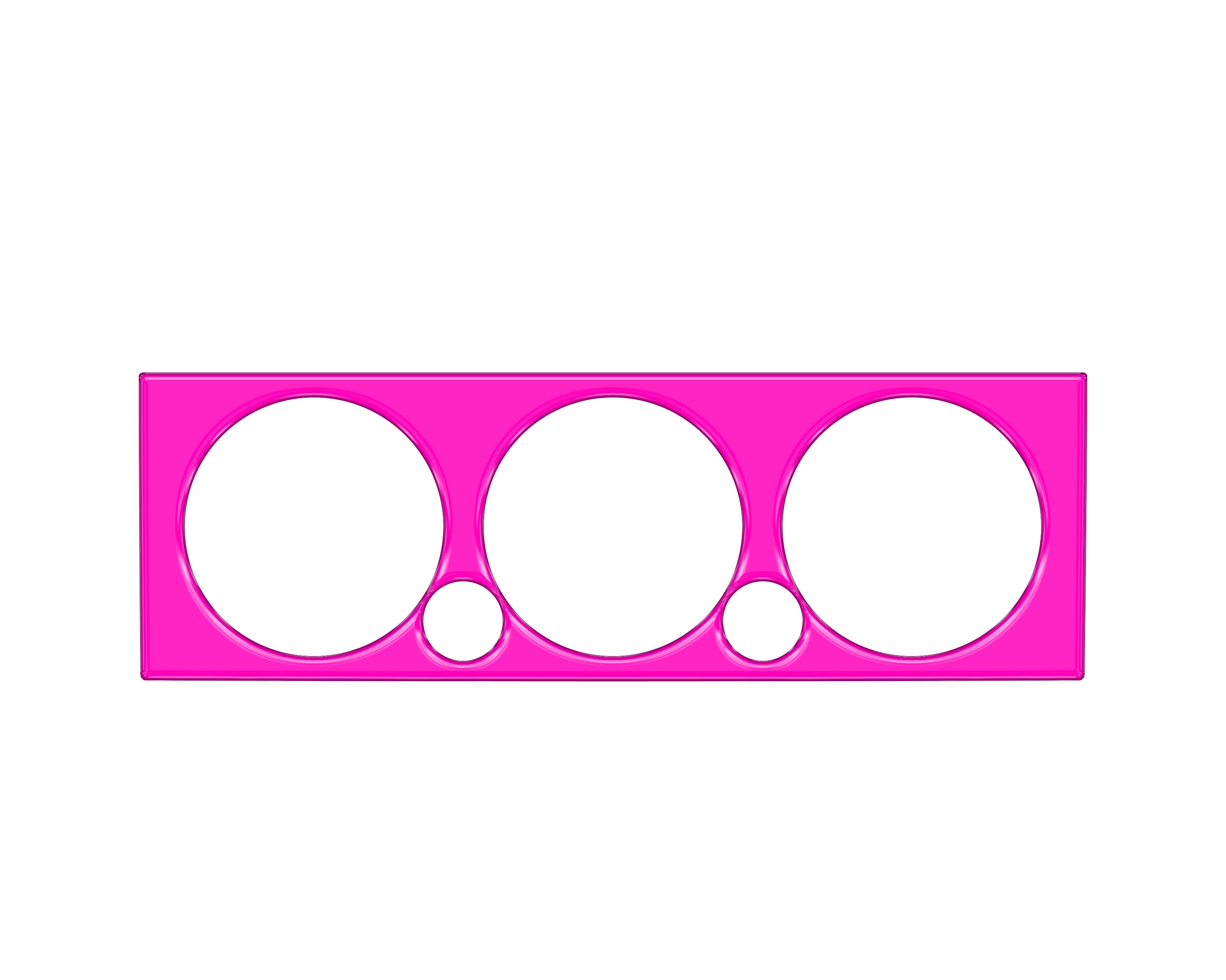 Climate Control Accent Trim Fits 2005-2015 Toyota Tacoma Hot Pink