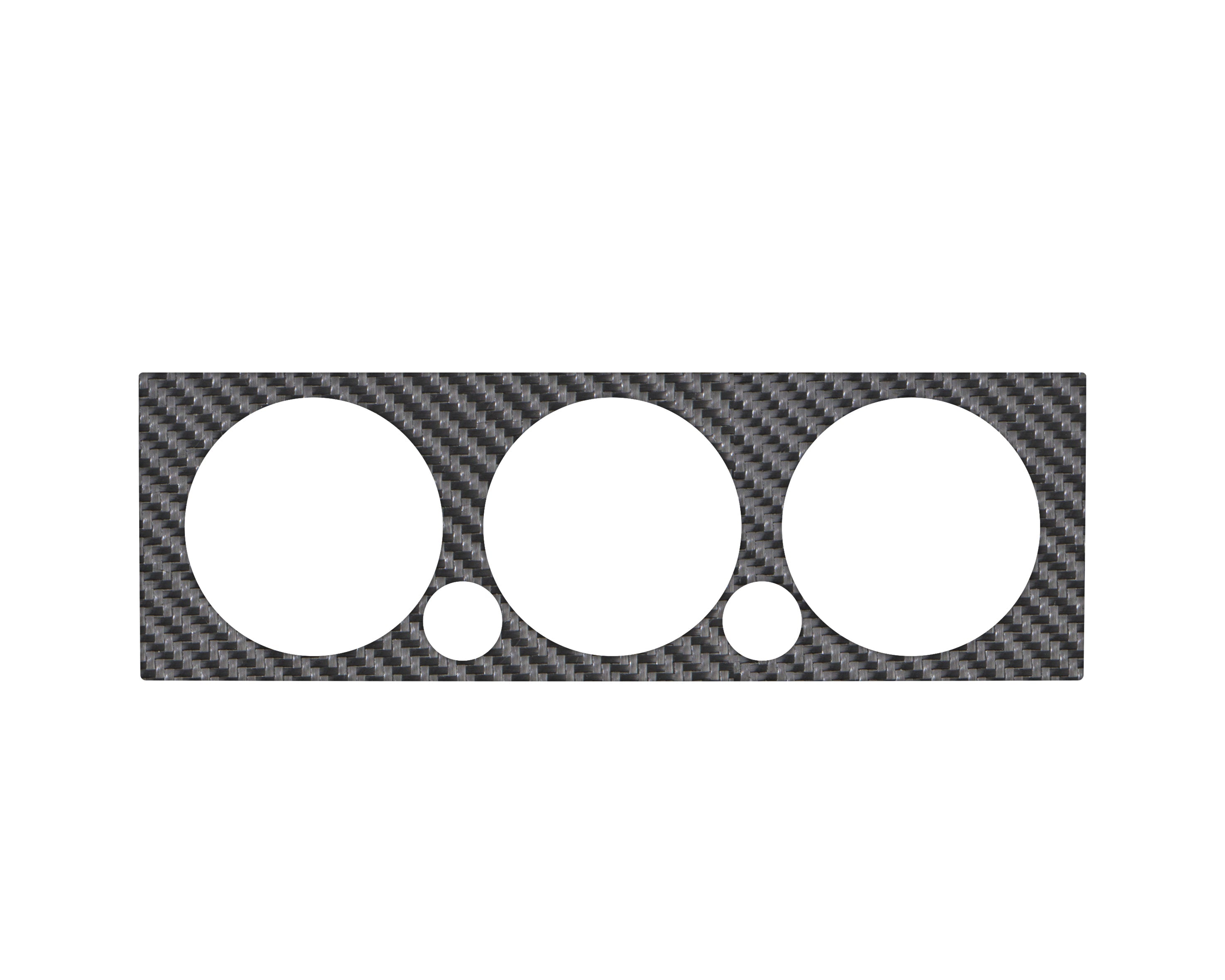 Climate Control Accent Trim Fits 2005-2015 Toyota Tacoma Real Carbon Fiber(Raw)
