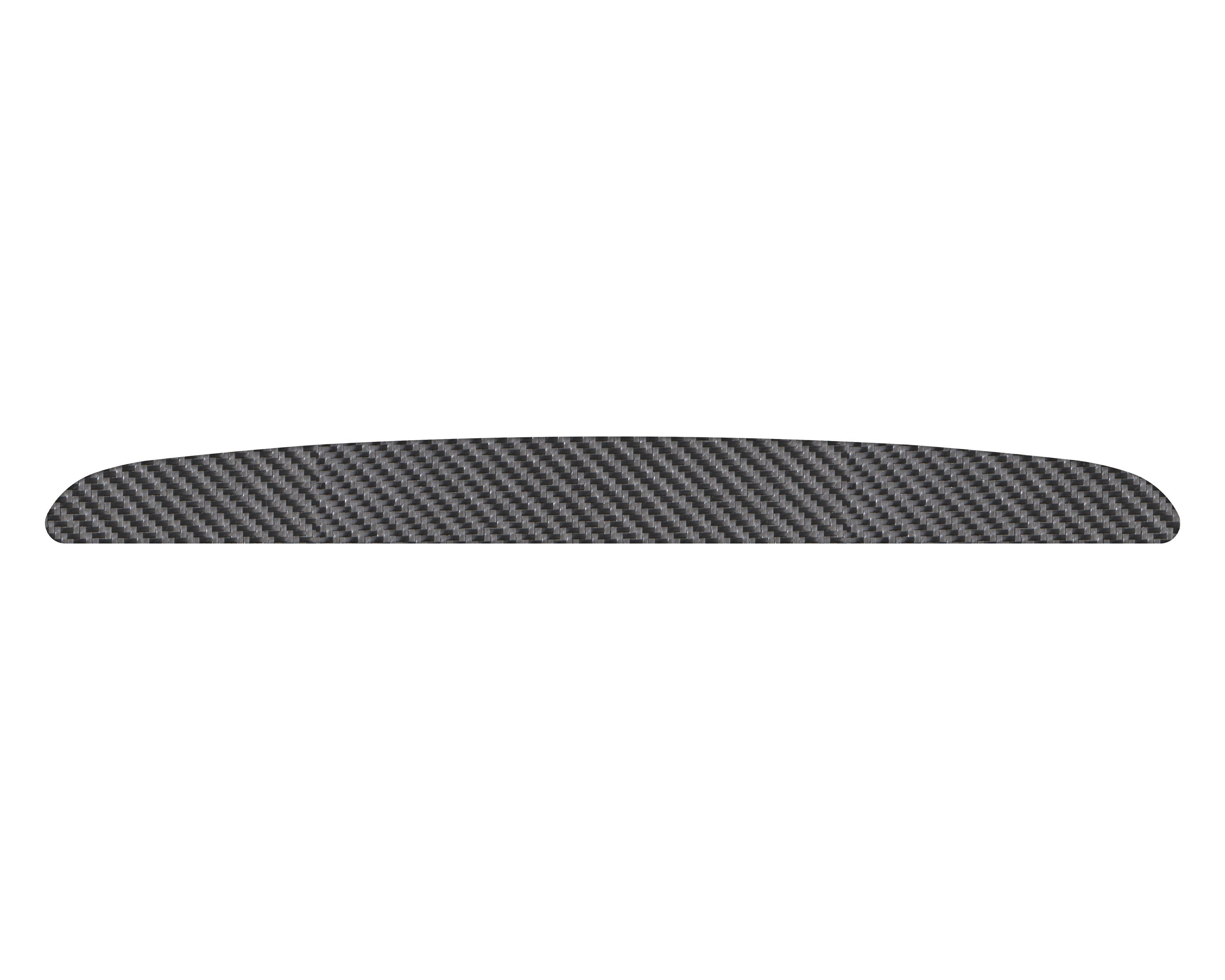 Inner Hood Scoop Accent Trim Fits 2005-2010 Toyota Tacoma Real Carbon Fiber(Raw)