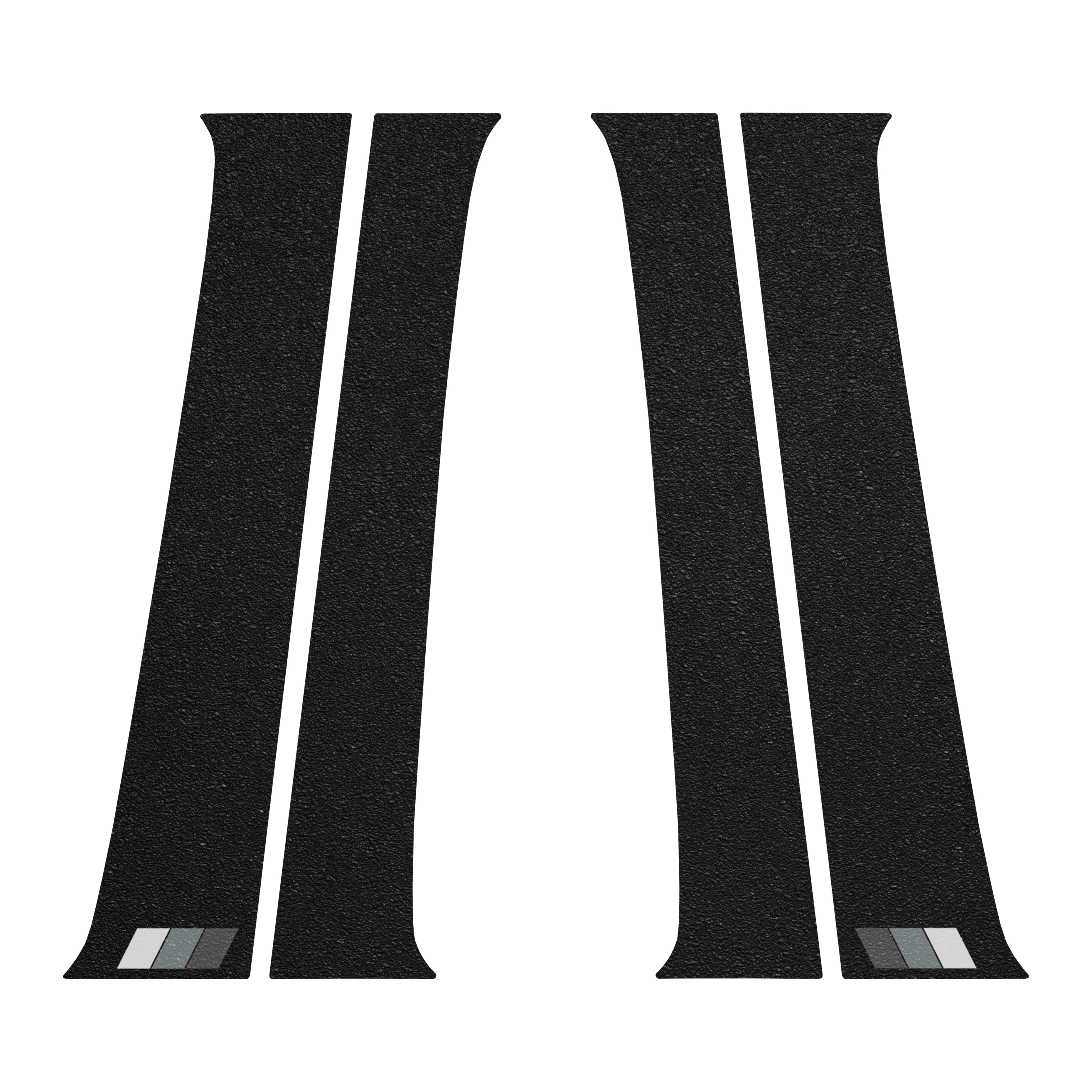 Textured Door Pillar Protection Overlays Fits 2005-2015 Toyota Tacoma