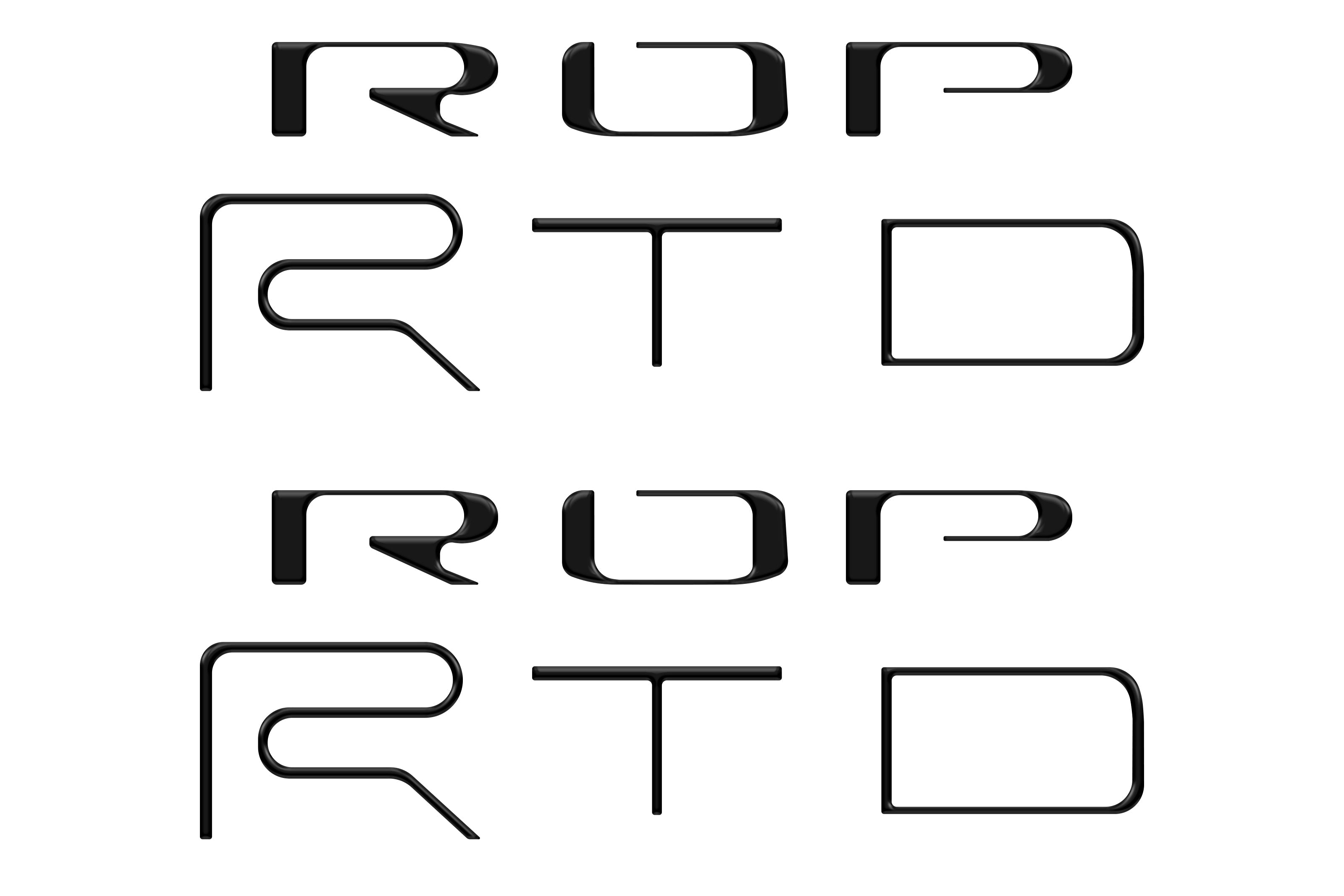 Bed Side Letter Inserts Fits 2022-2023 Toyota Tacoma TRD Pro