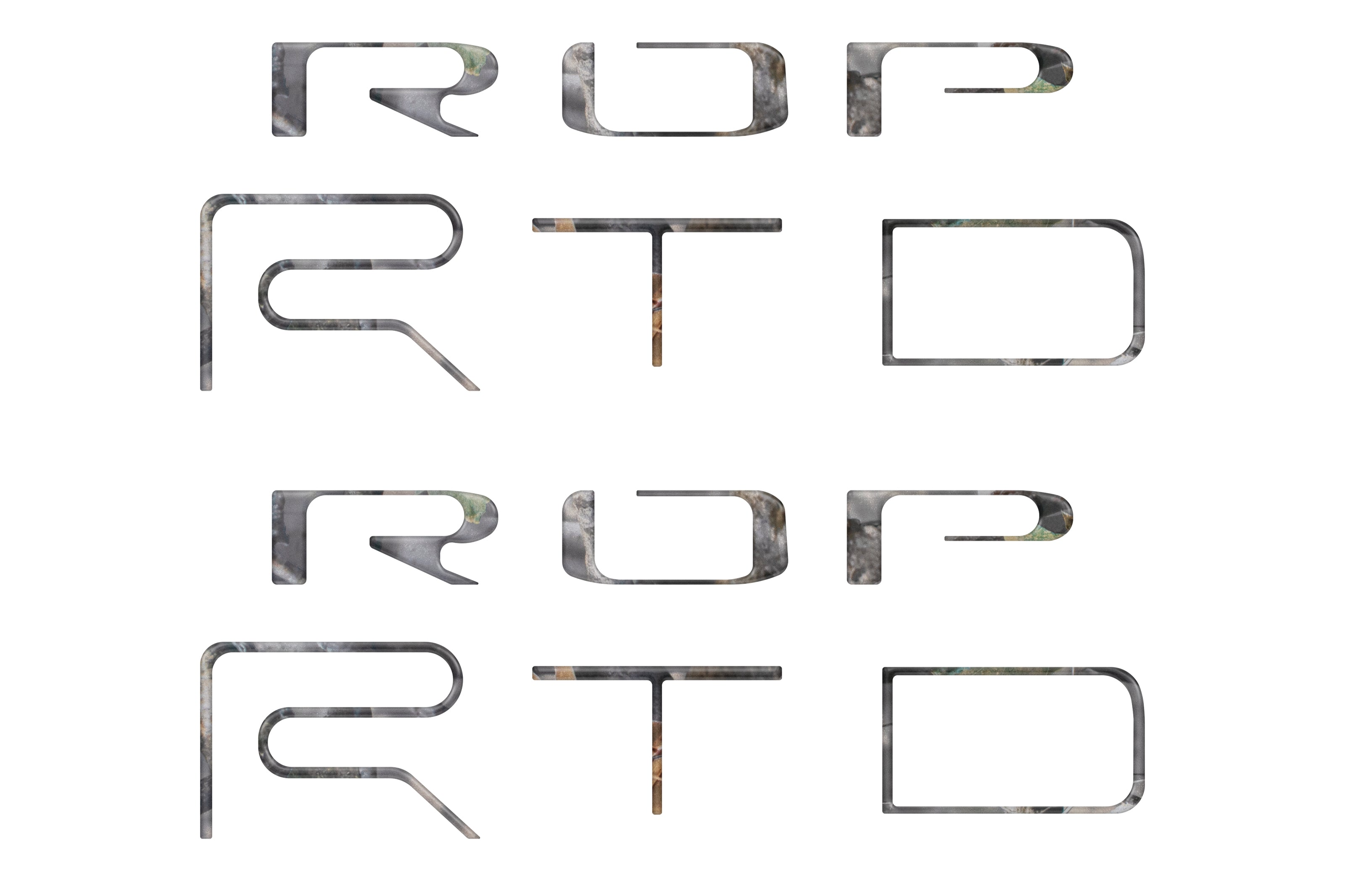 Bed Side Letter Inserts Fits 2022-2023 Toyota Tacoma TRD Pro