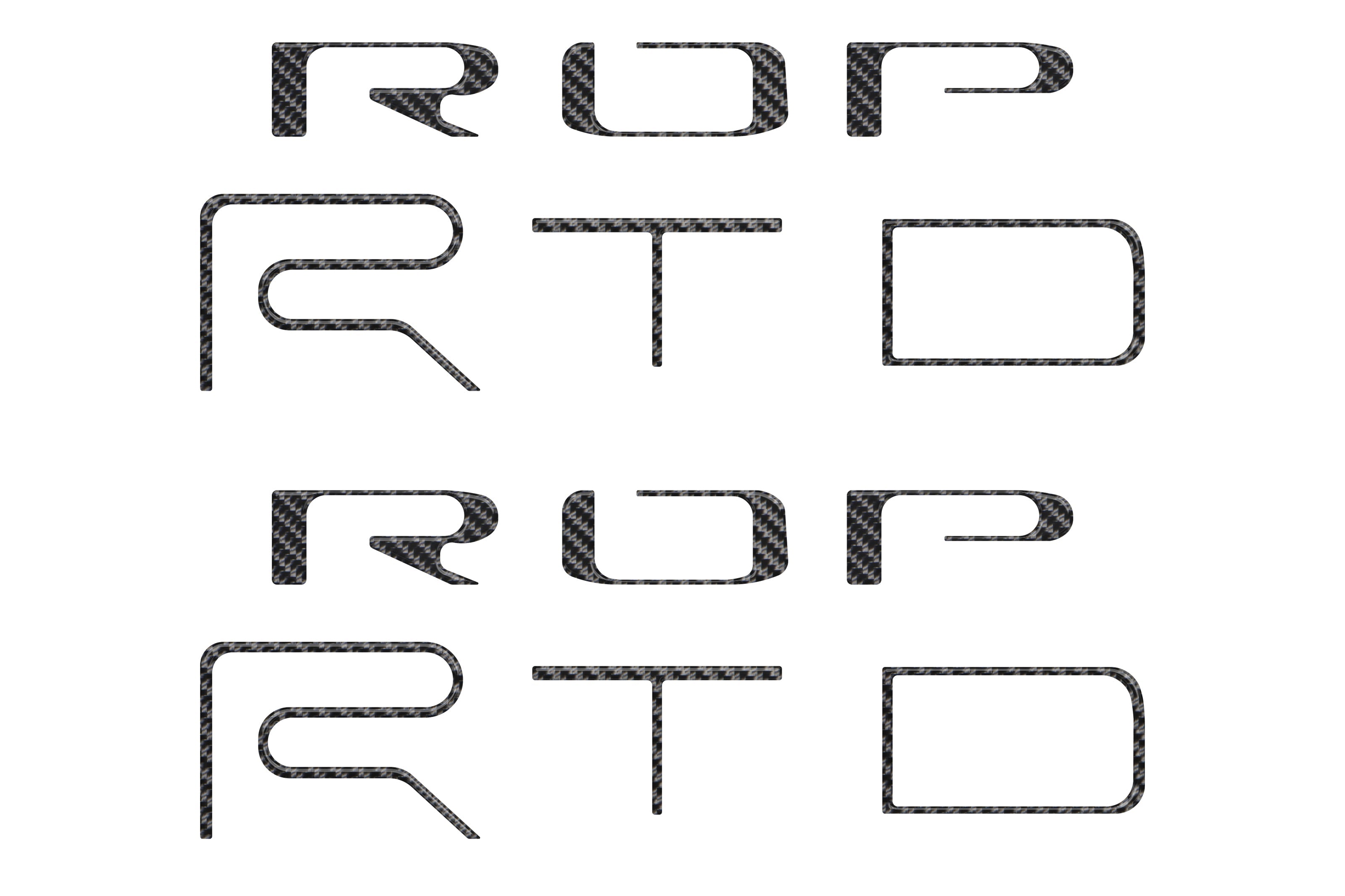 Bed Side Letter Inserts Fits 2022-2023 Toyota Tacoma TRD Pro