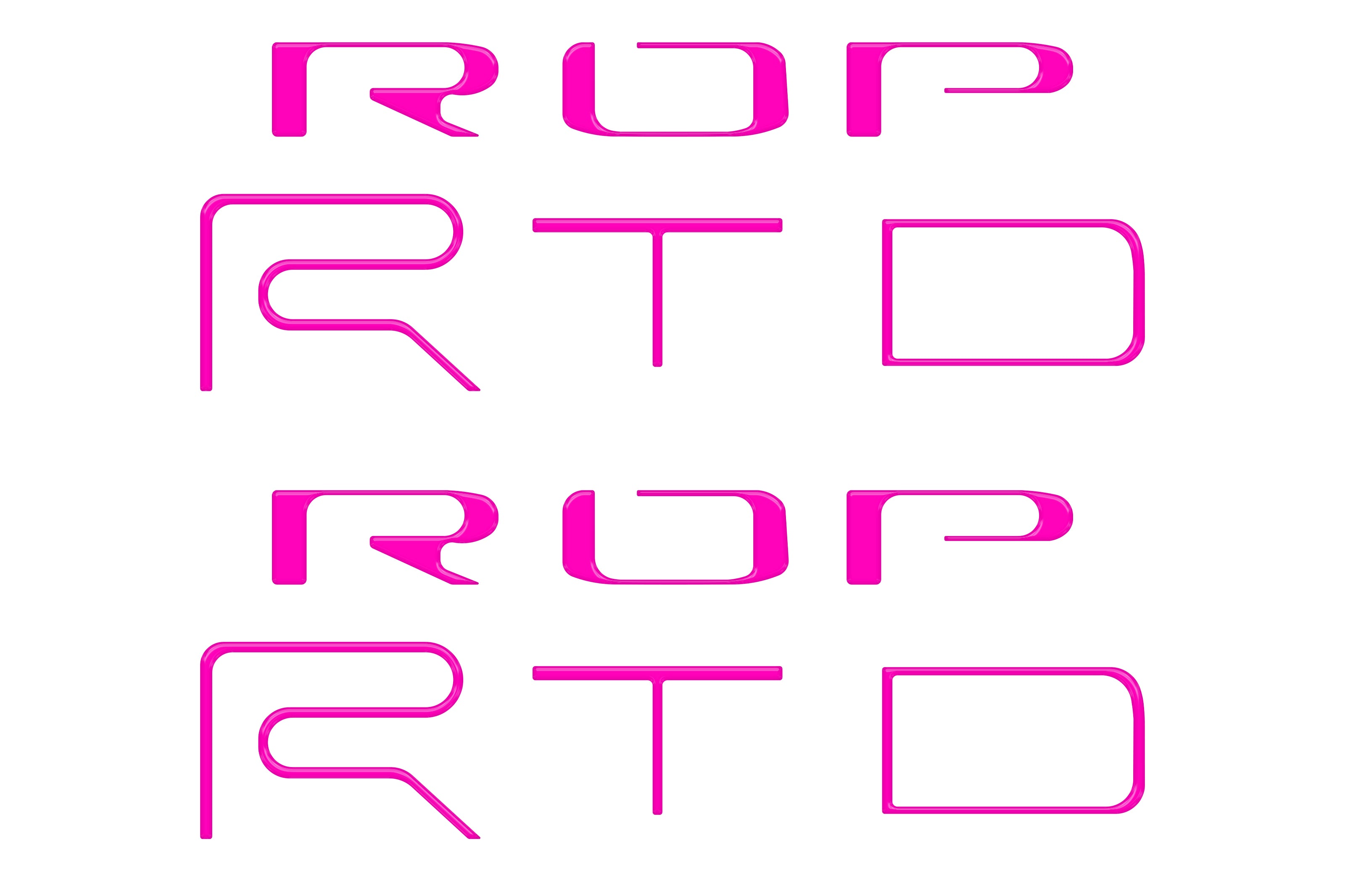 Bed Side Letter Inserts Fits 2022-2023 Toyota Tacoma TRD Pro