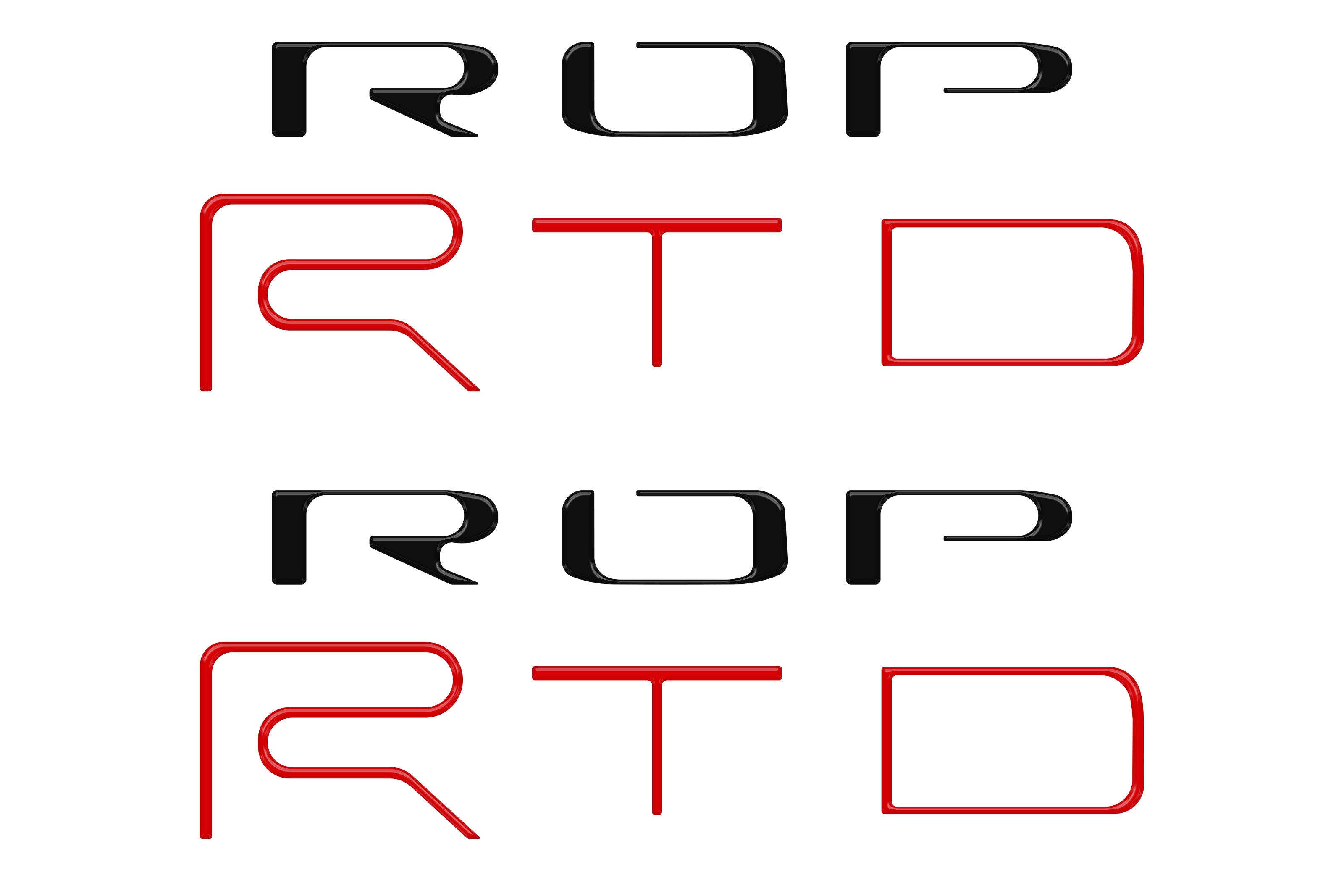 Bed Side Letter Inserts Fits 2022-2023 Toyota Tacoma TRD Pro