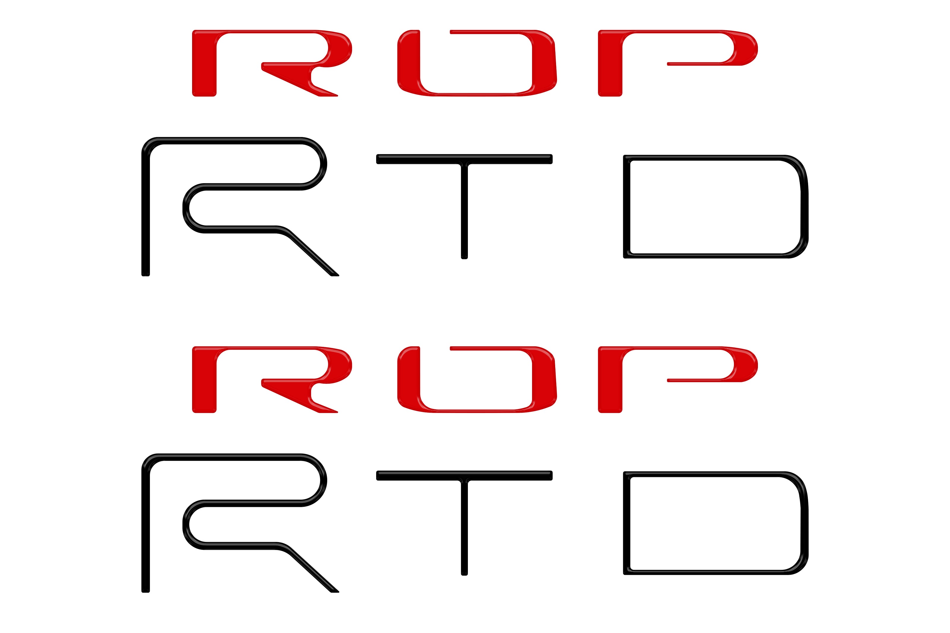 Bed Side Letter Inserts Fits 2022-2023 Toyota Tacoma TRD Pro