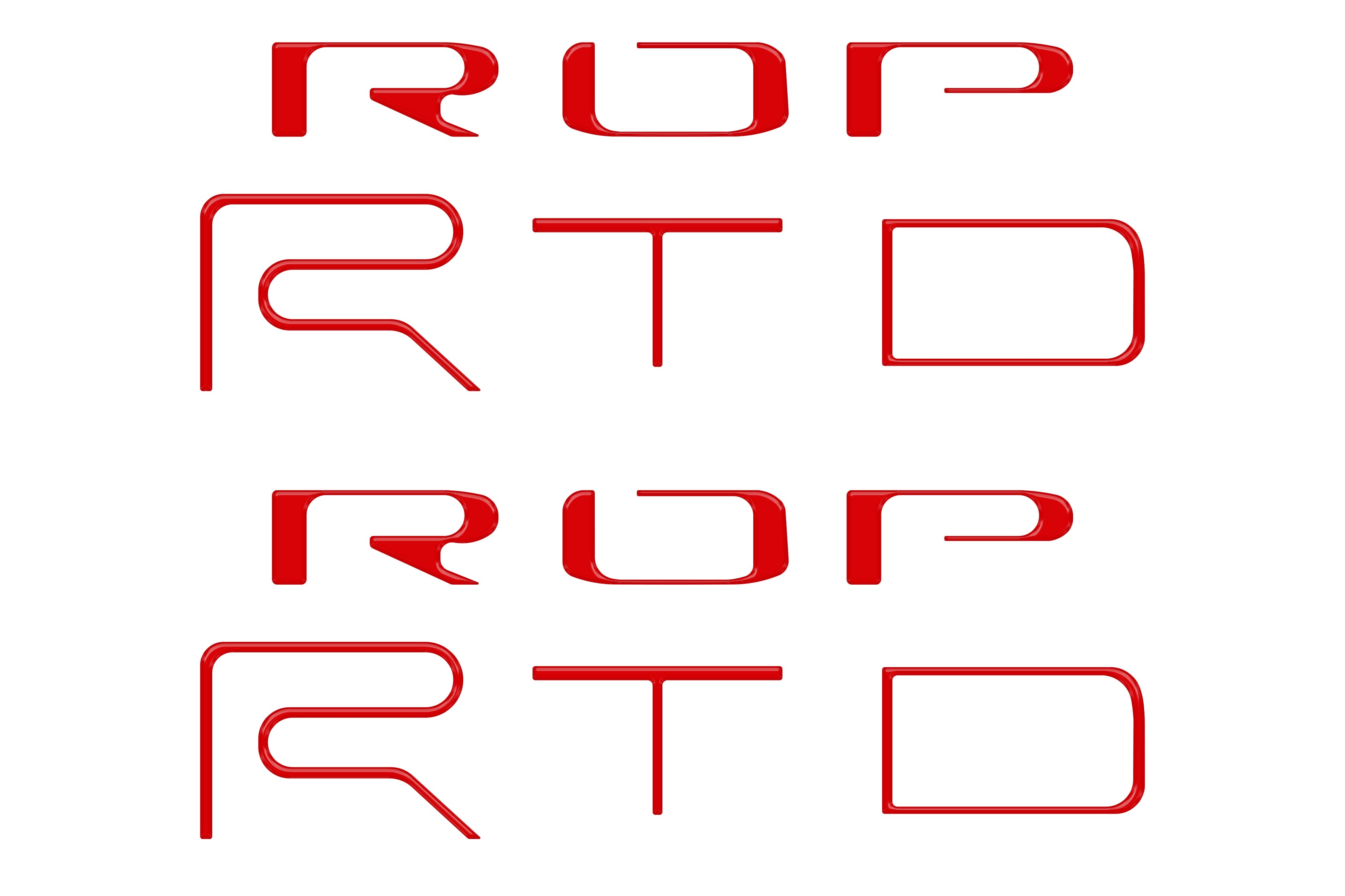 Bed Side Letter Inserts Fits 2022-2023 Toyota Tacoma TRD Pro