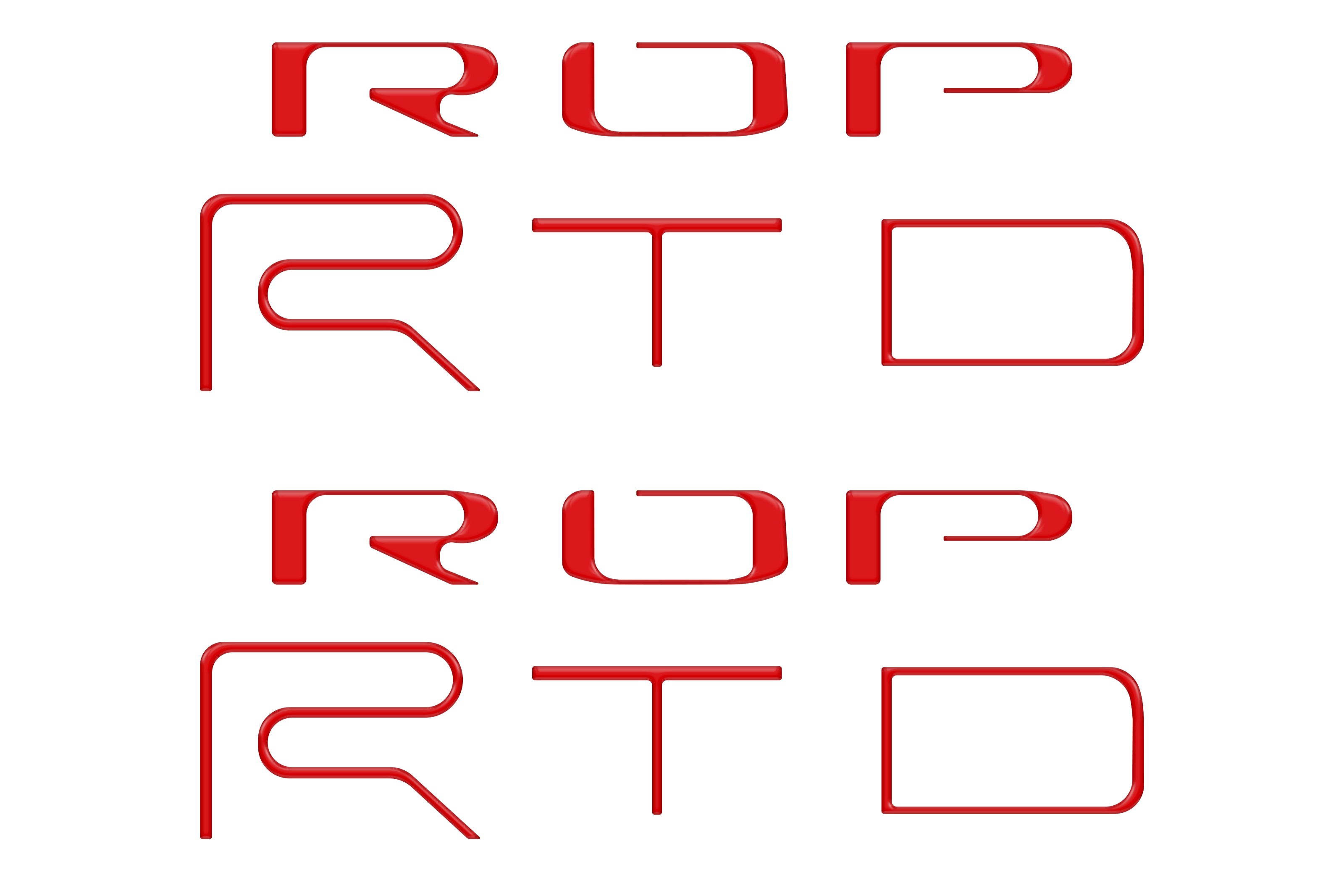 Bed Side Letter Inserts Fits 2022-2023 Toyota Tacoma TRD Pro