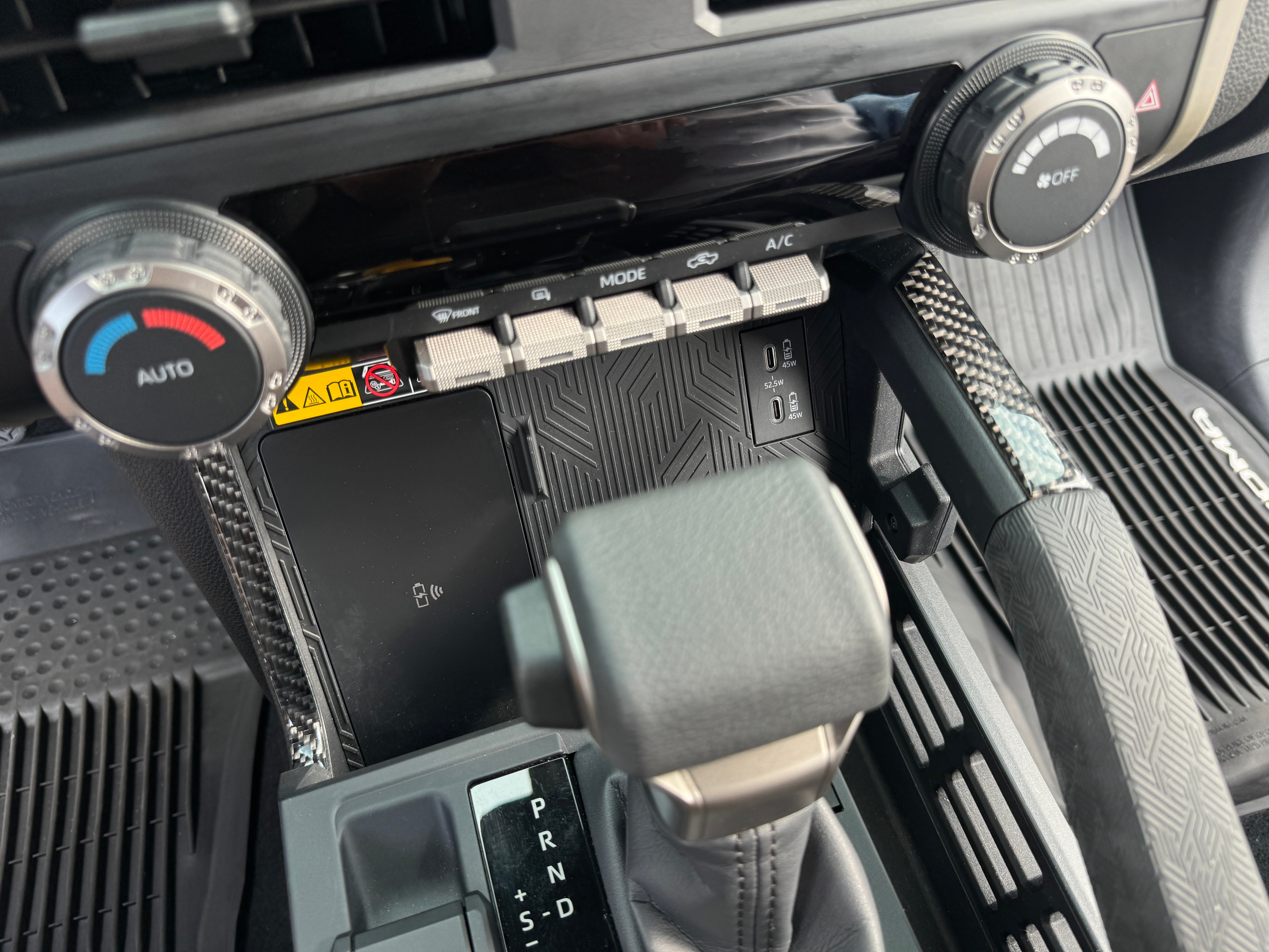 Center Console Lines Accent Trim Fits 2024-2026 Toyota Tacoma & 2025-2026 4Runner