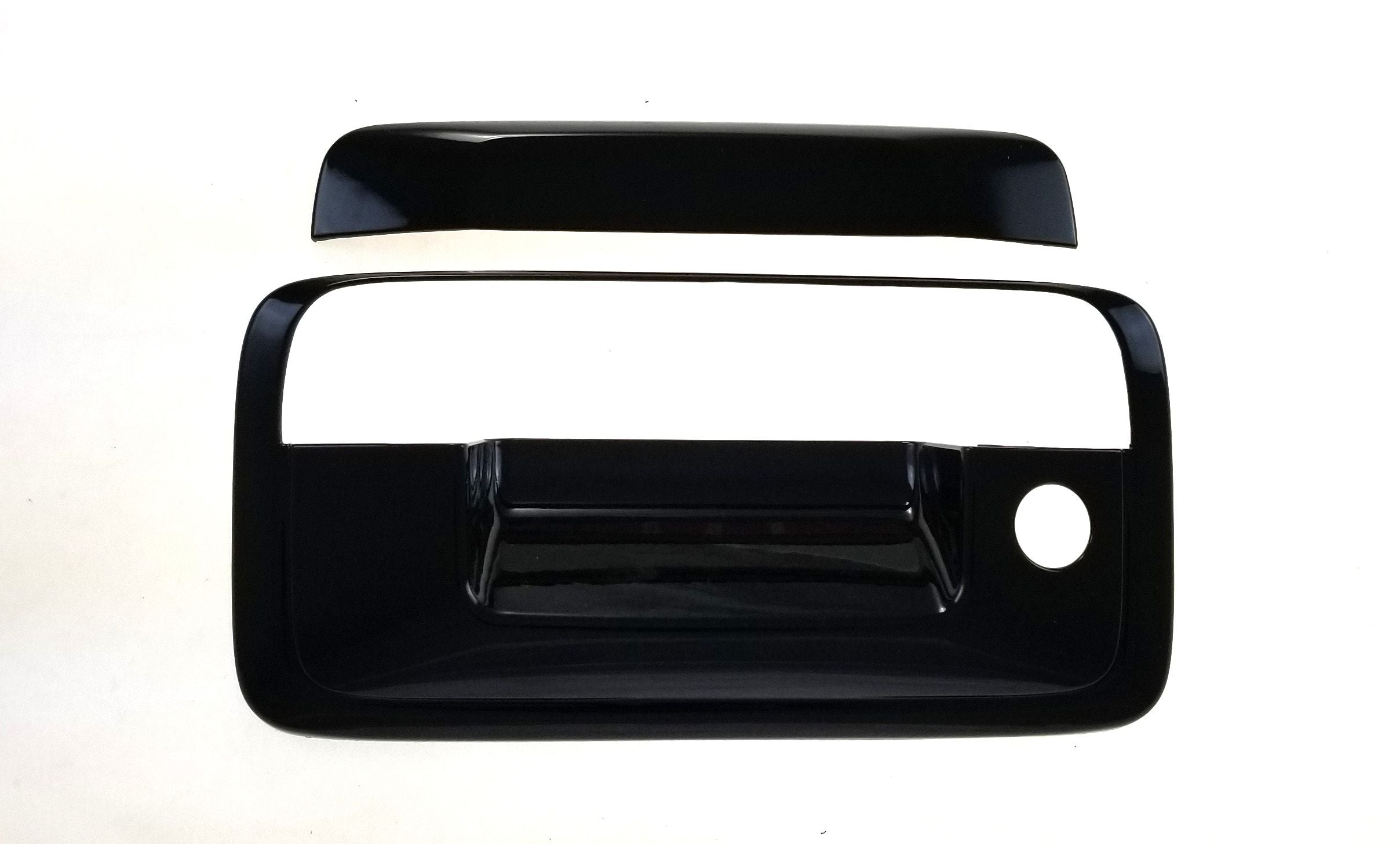 2018-2019 GMC Sierra 1500 W/Keyhole No Camera 2PC Gloss Black Tailgate Handle Cover
