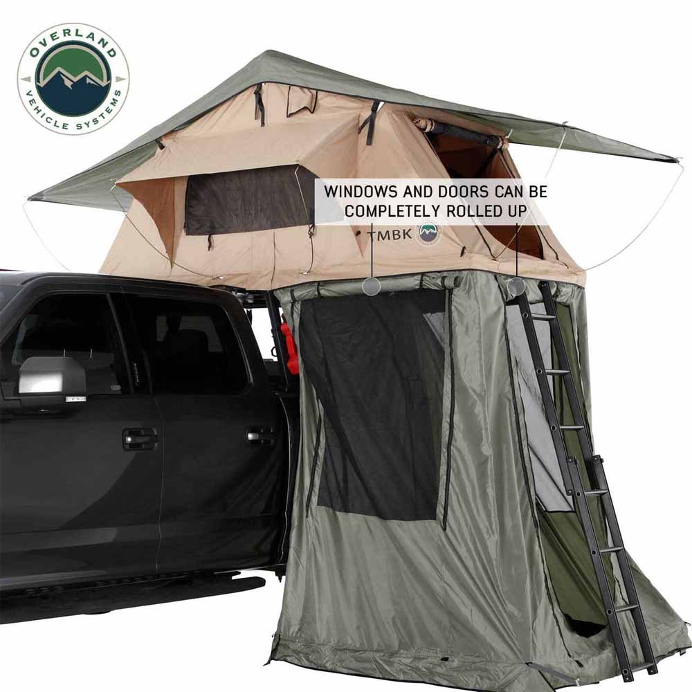 Overland Vehicle Systems LD TMBK roof top tent annex room with floor - view 4