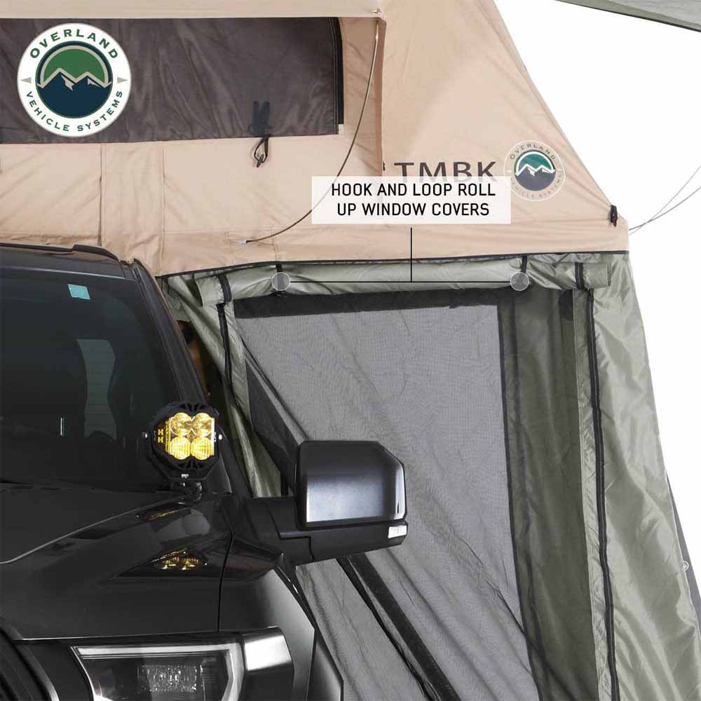 Overland Vehicle Systems LD TMBK roof top tent annex room with floor - view 3