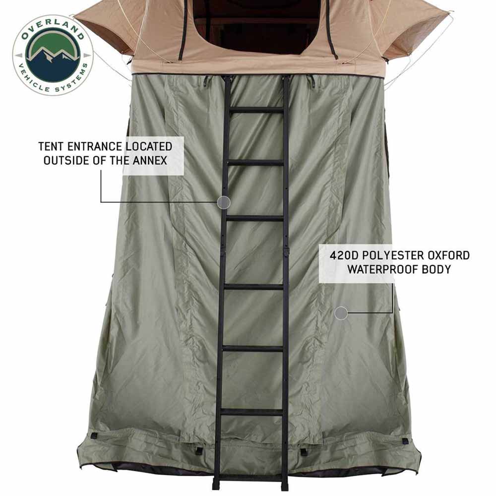 Overland Vehicle Systems LD TMBK roof top tent annex room with floor - view 6