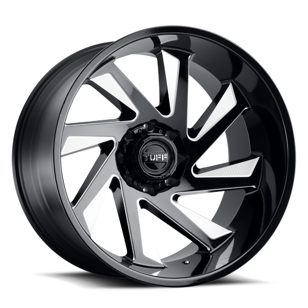 TUFF T1B Wheel - Gloss Black Milled