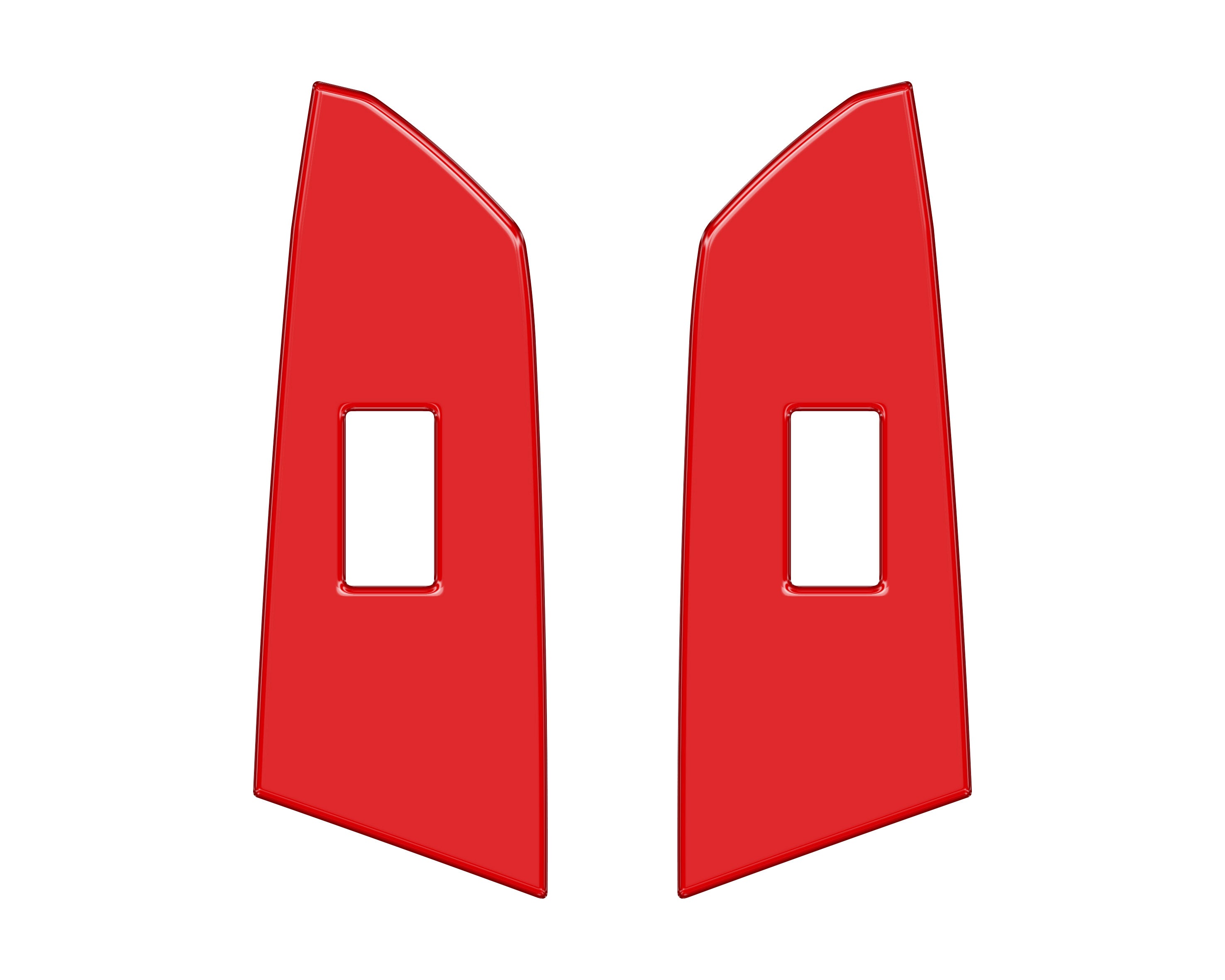 Crewmax Rear Door Switch Panel Accent Trim Fits 2014-2021 Toyota Tundra Rear Doors (CrewMax) *OE Color - Gloss TRD Red