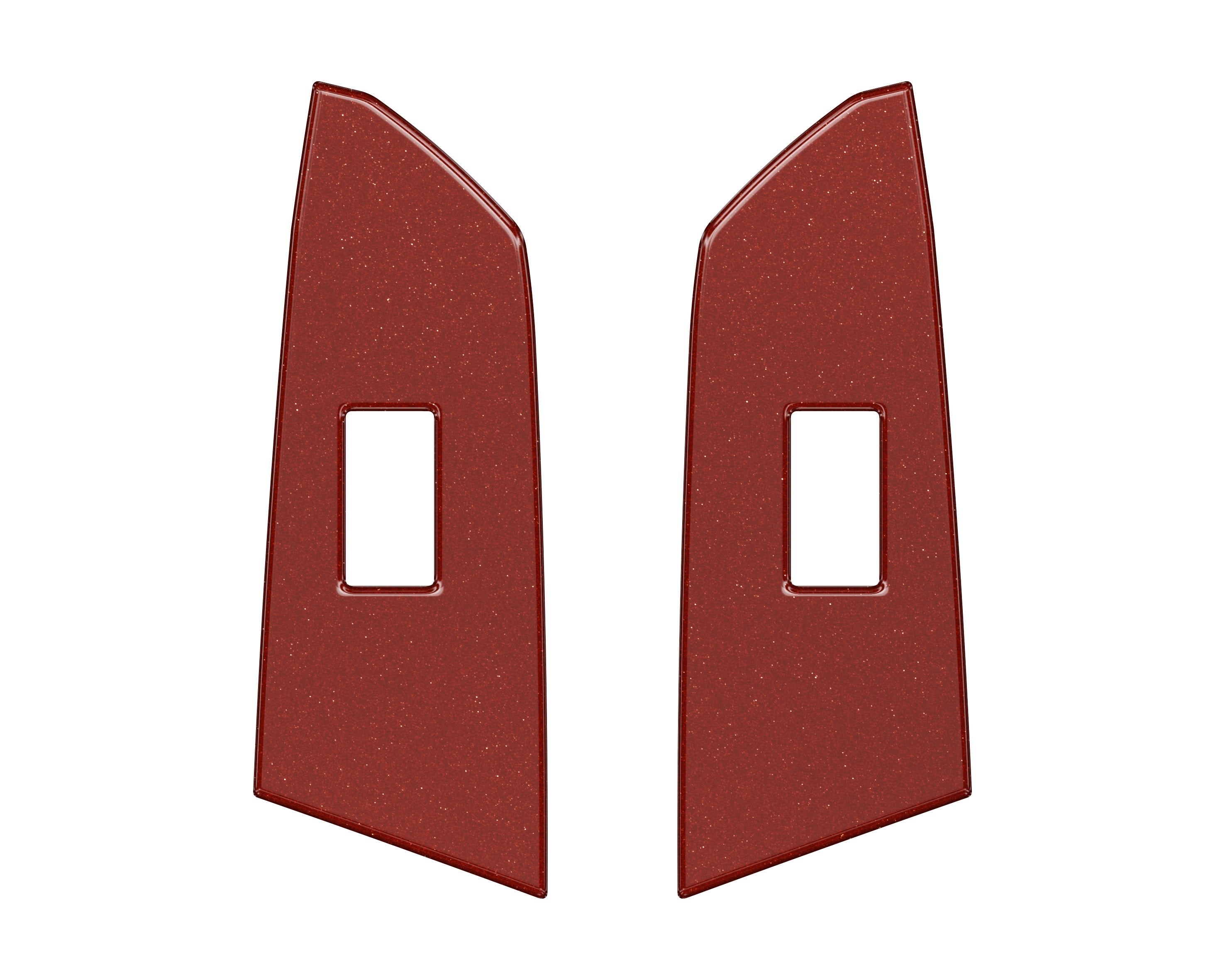 Crewmax Rear Door Switch Panel Accent Trim Fits 2014-2021 Toyota Tundra Rear Doors (CrewMax) Ruby Red (Similar to Barcelona Red)