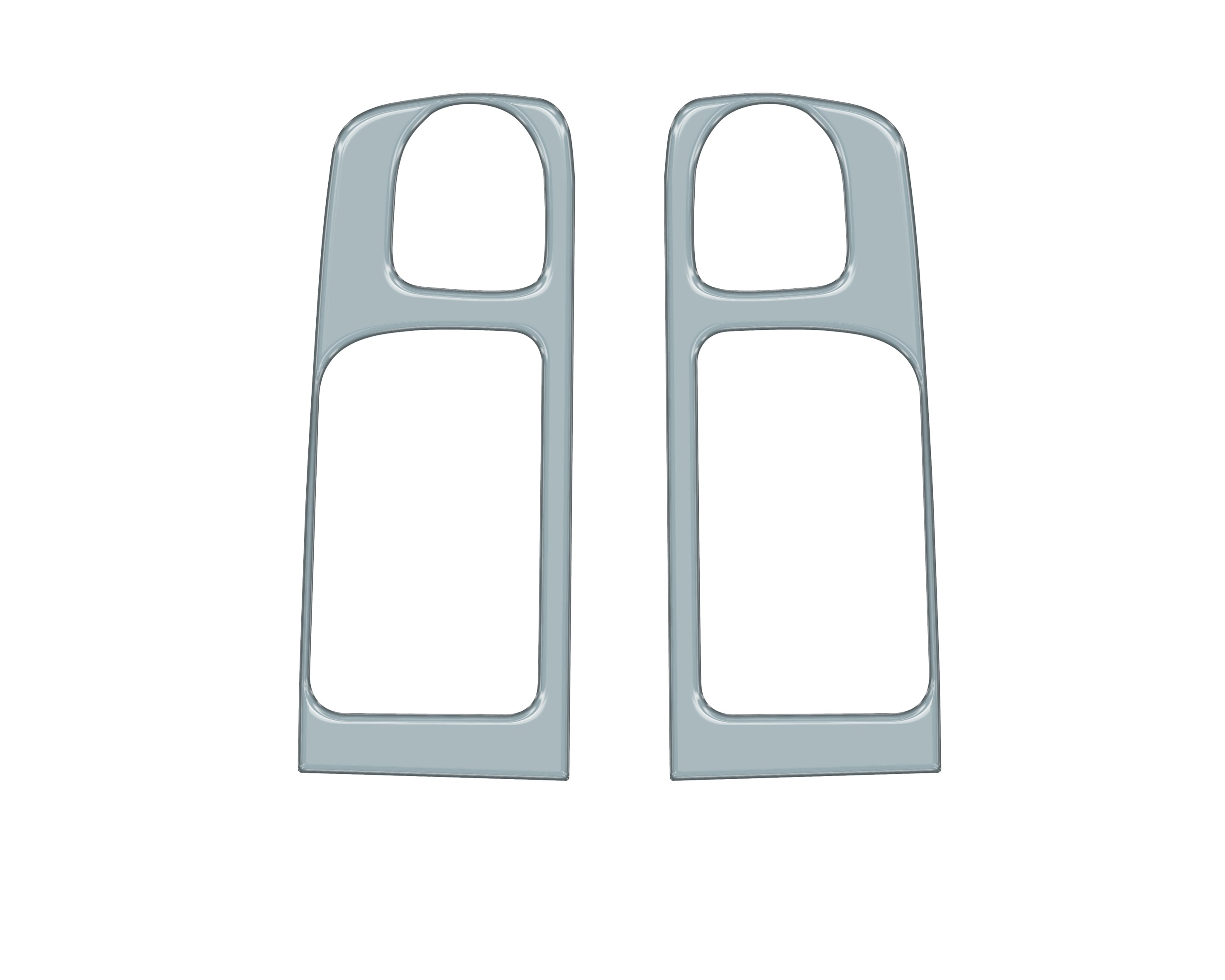 Crewmax Rear Door Pull Panel Accent Trim Fits 2014-2021 Toyota Tundra Rear Doors (CrewMax) *OE Color - Cement Gray