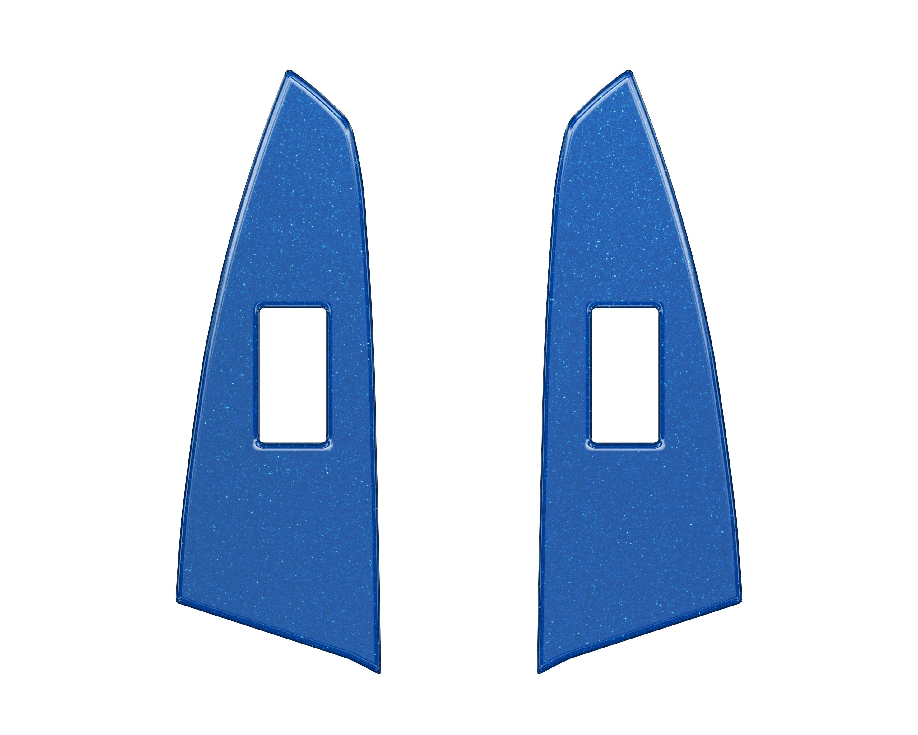 D-Cab Rear Door Switch Panel Accent Trim Fits 2014-2021 Toyota Tundra Rear Doors (D-Cab) *OE Color - Blazing Blue